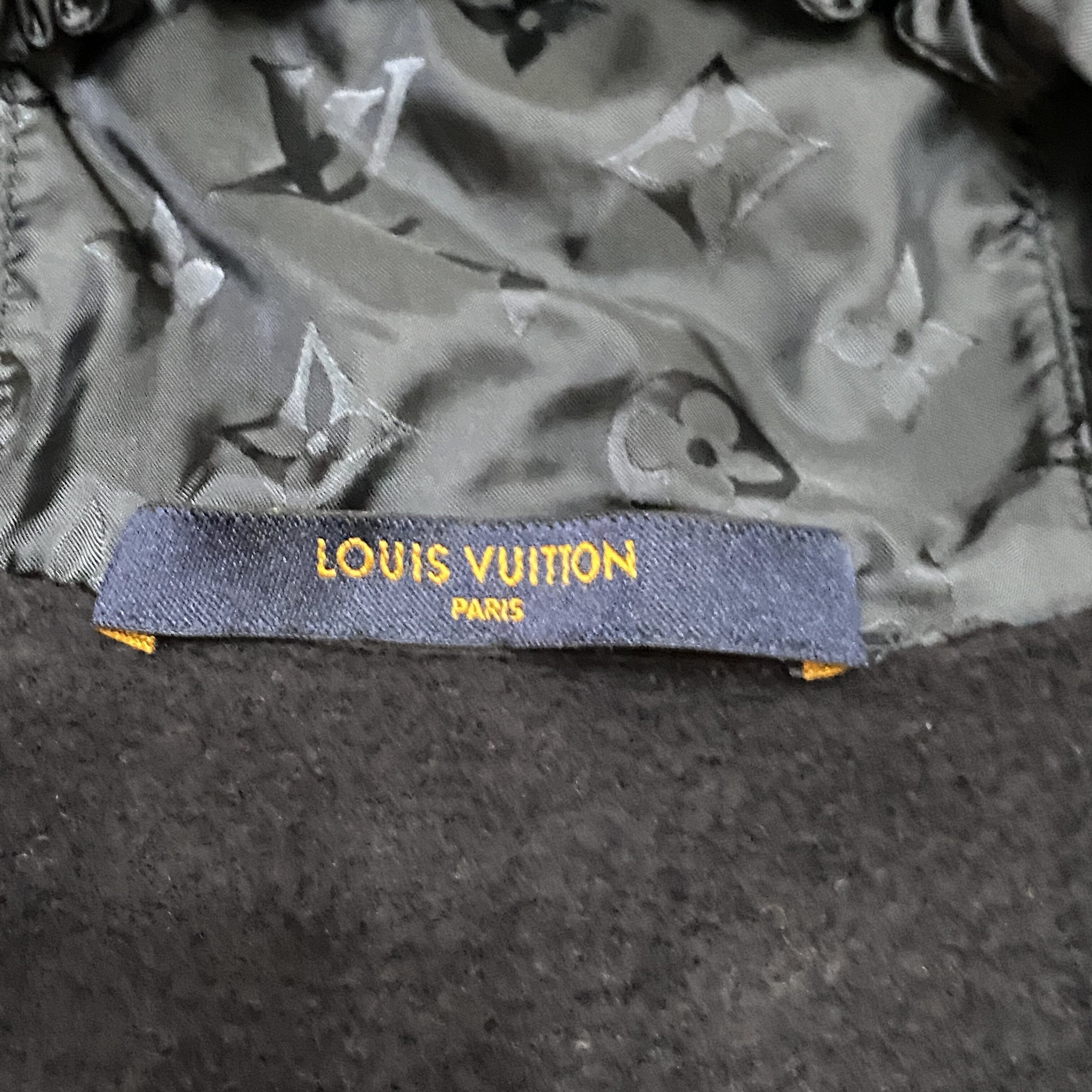 Louis Vuitton Monogram Zip-Up Hooded Jacket — back