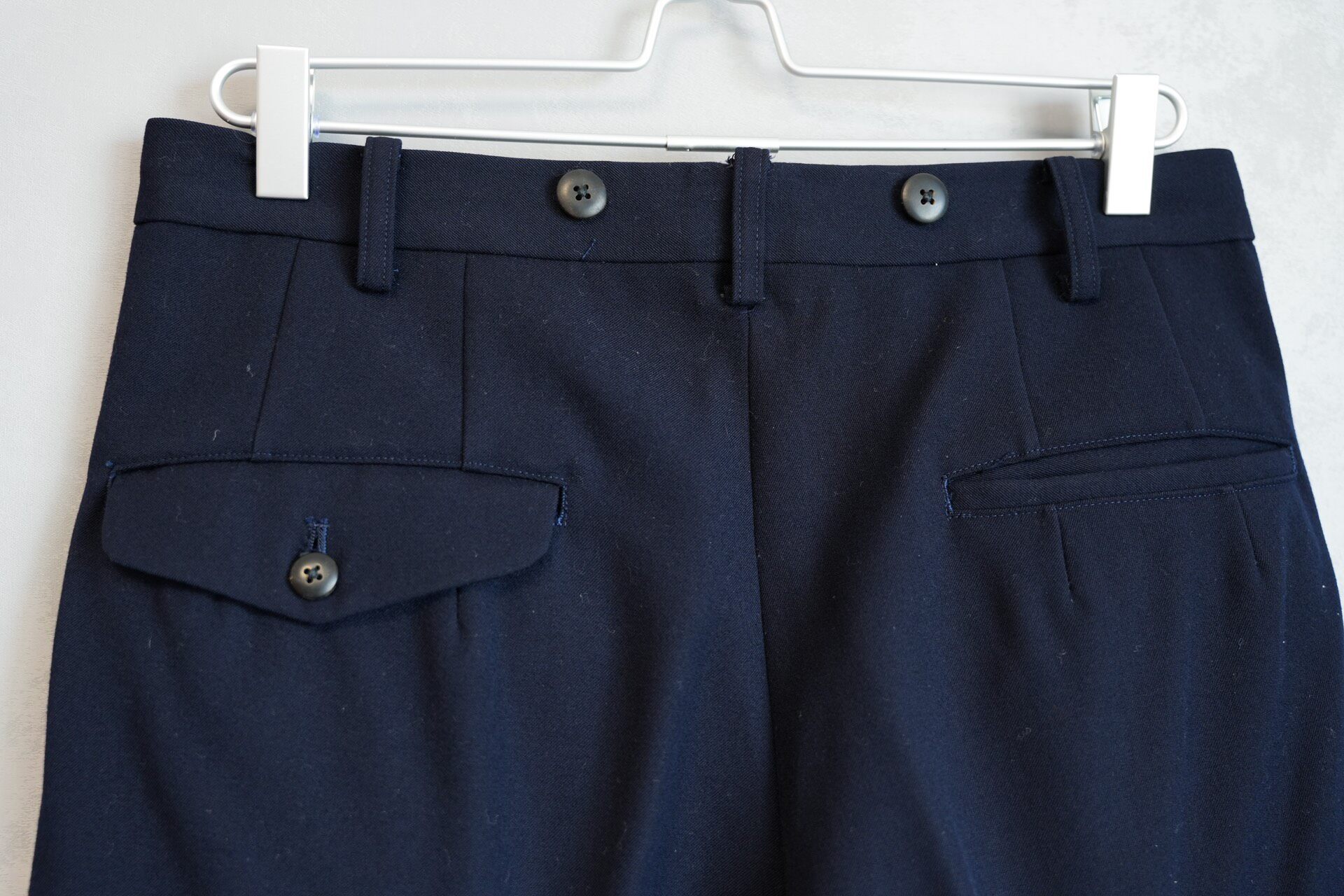 Yohji Yamamoto 88AW Navy Wool Trousers — back