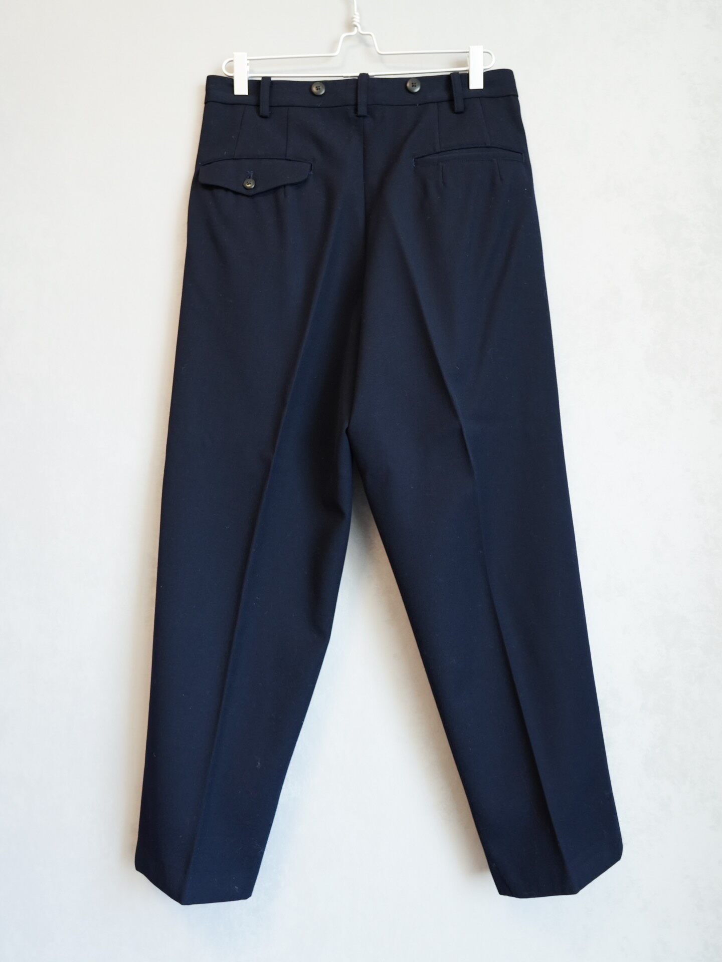 Yohji Yamamoto 88AW Navy Wool Trousers — front