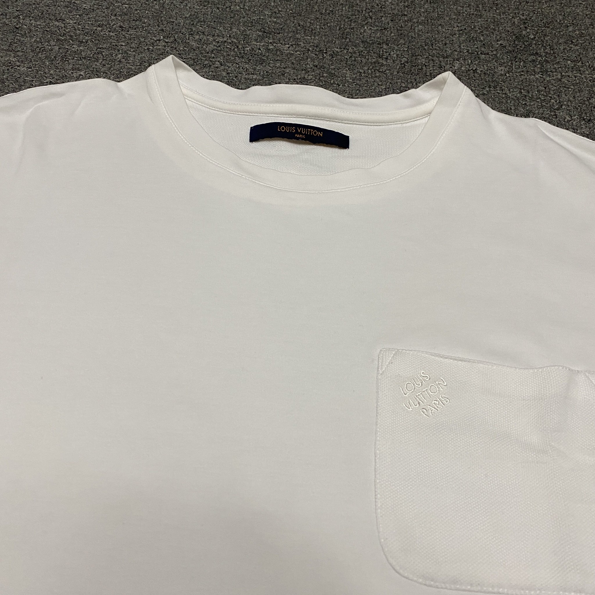 Louis Vuitton Embroidered Pocket Short-Sleeve Tee — detail
