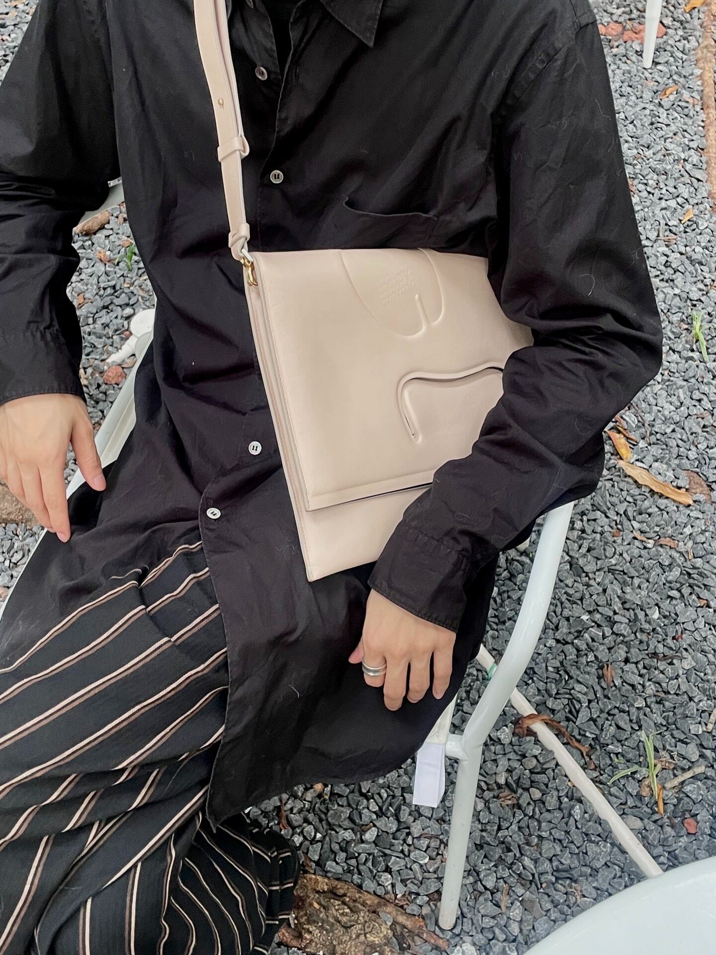 Maison Margiela S/S21 3ways Tabi Square Bag — front