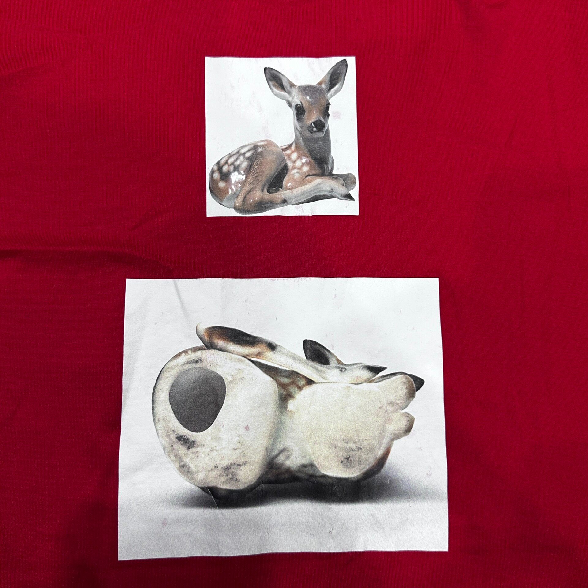 Burberry Deer Print Short Sleeve T-Shirt — detail