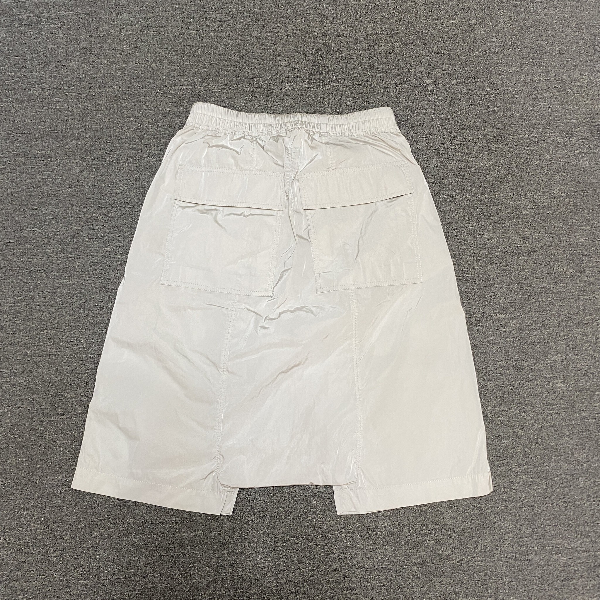 Rick Owens Main Line Smooth Shorts — detail