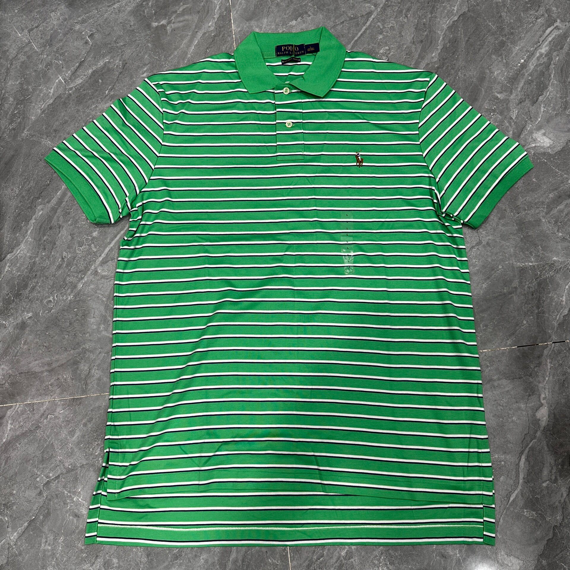 New Ralph Lauren Striped Short-Sleeve Polo