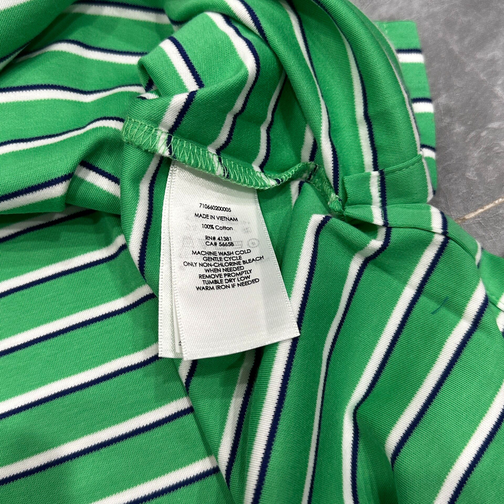 New Ralph Lauren Striped Short-Sleeve Polo — back