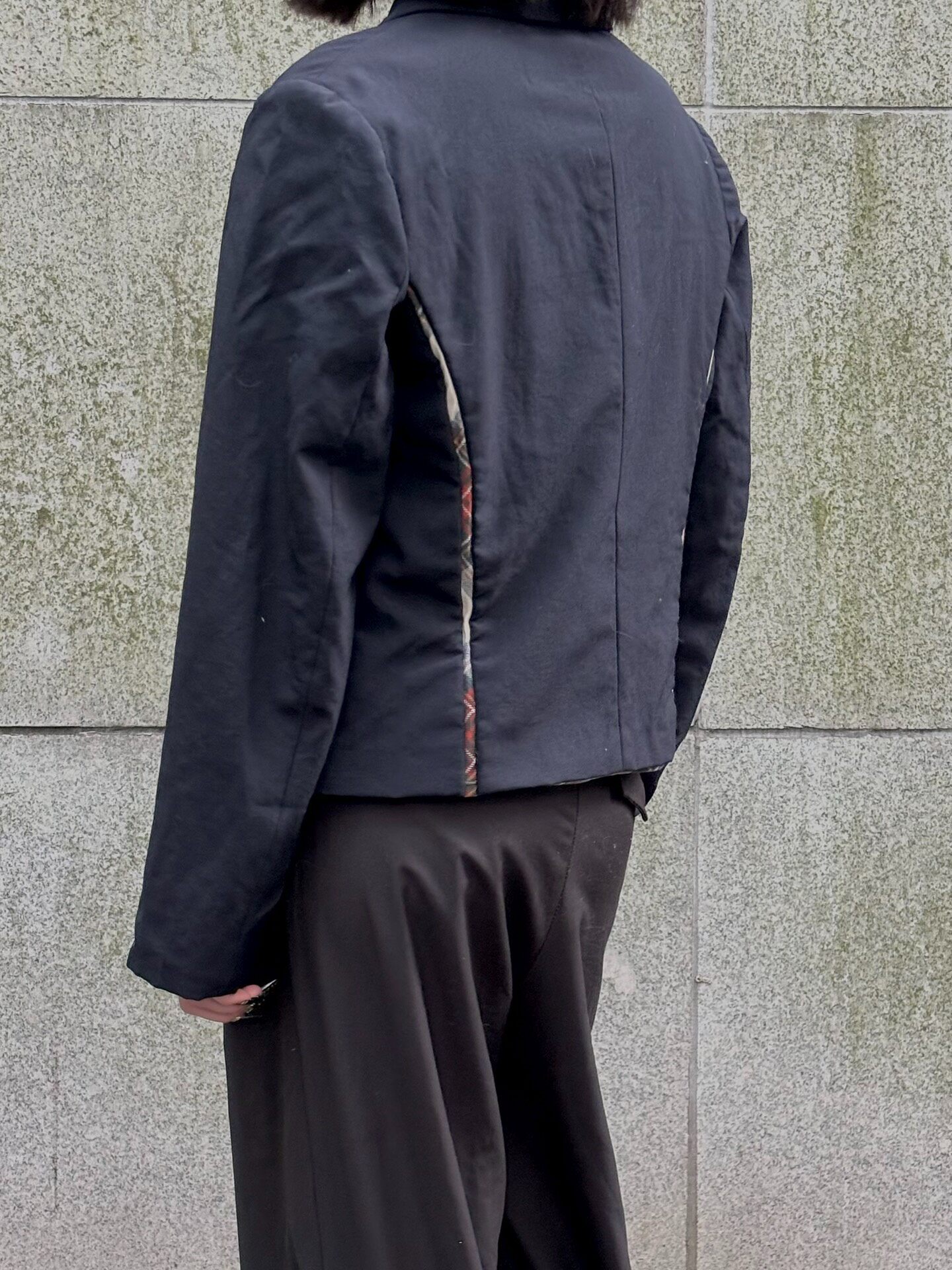 Comme Des Garcons 1997 Plaid Short Jacket — front