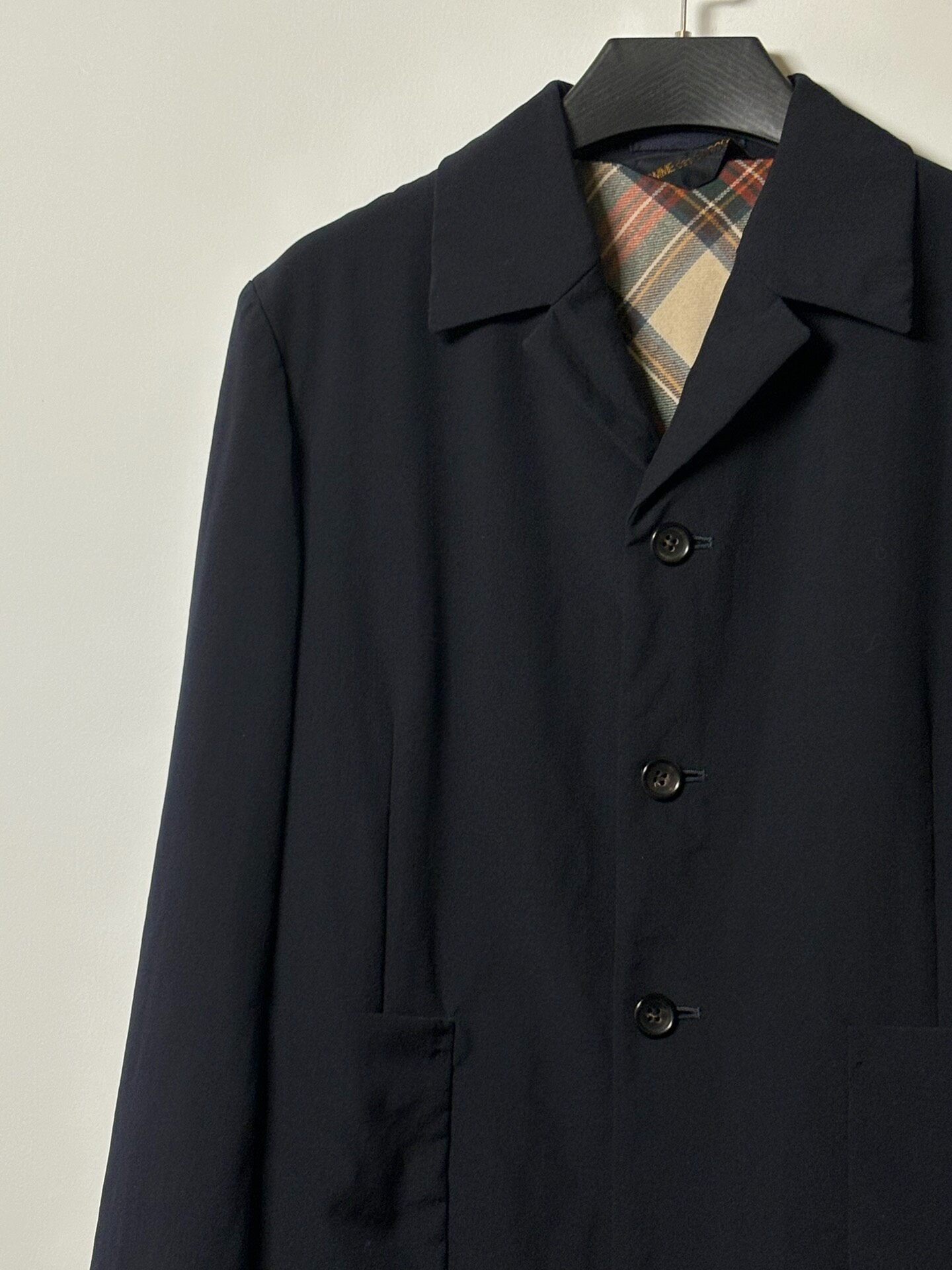 Comme Des Garcons 1997 Plaid Short Jacket — back