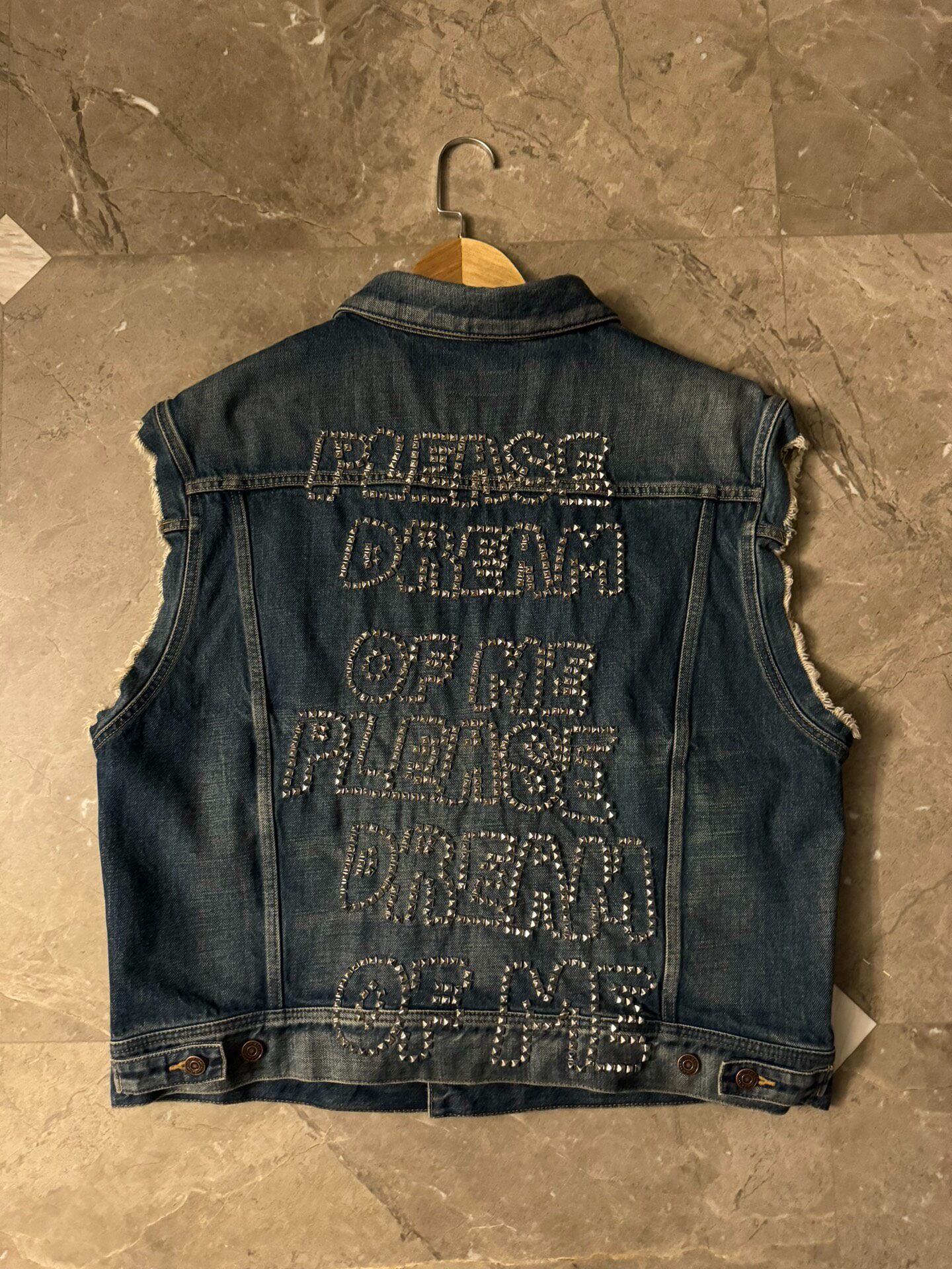 Celine 22ss Denim Studded Vest