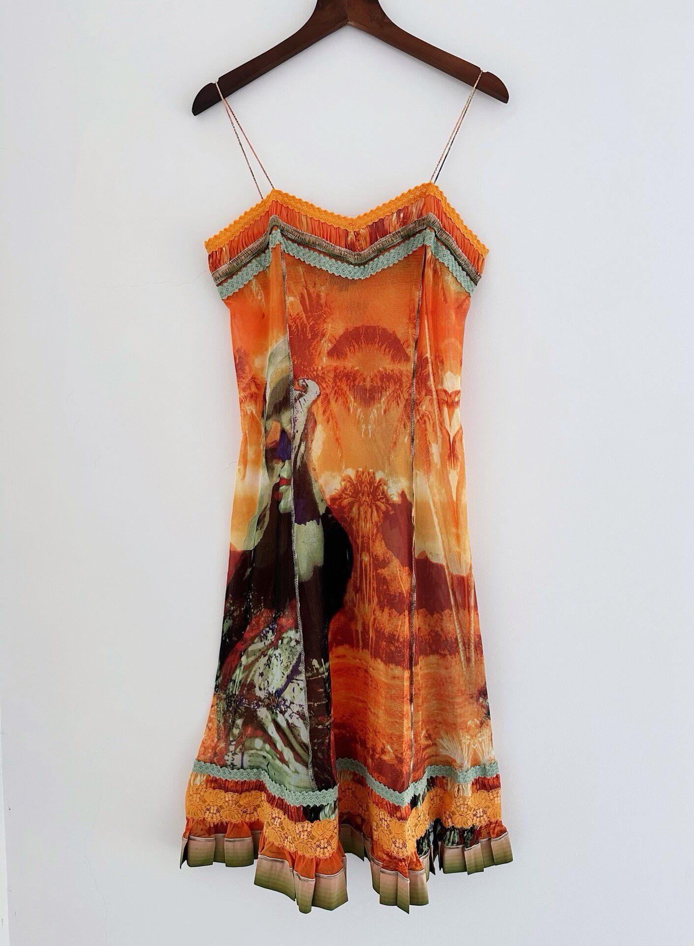 Jean Paul Gaultier Sunset Print Dress