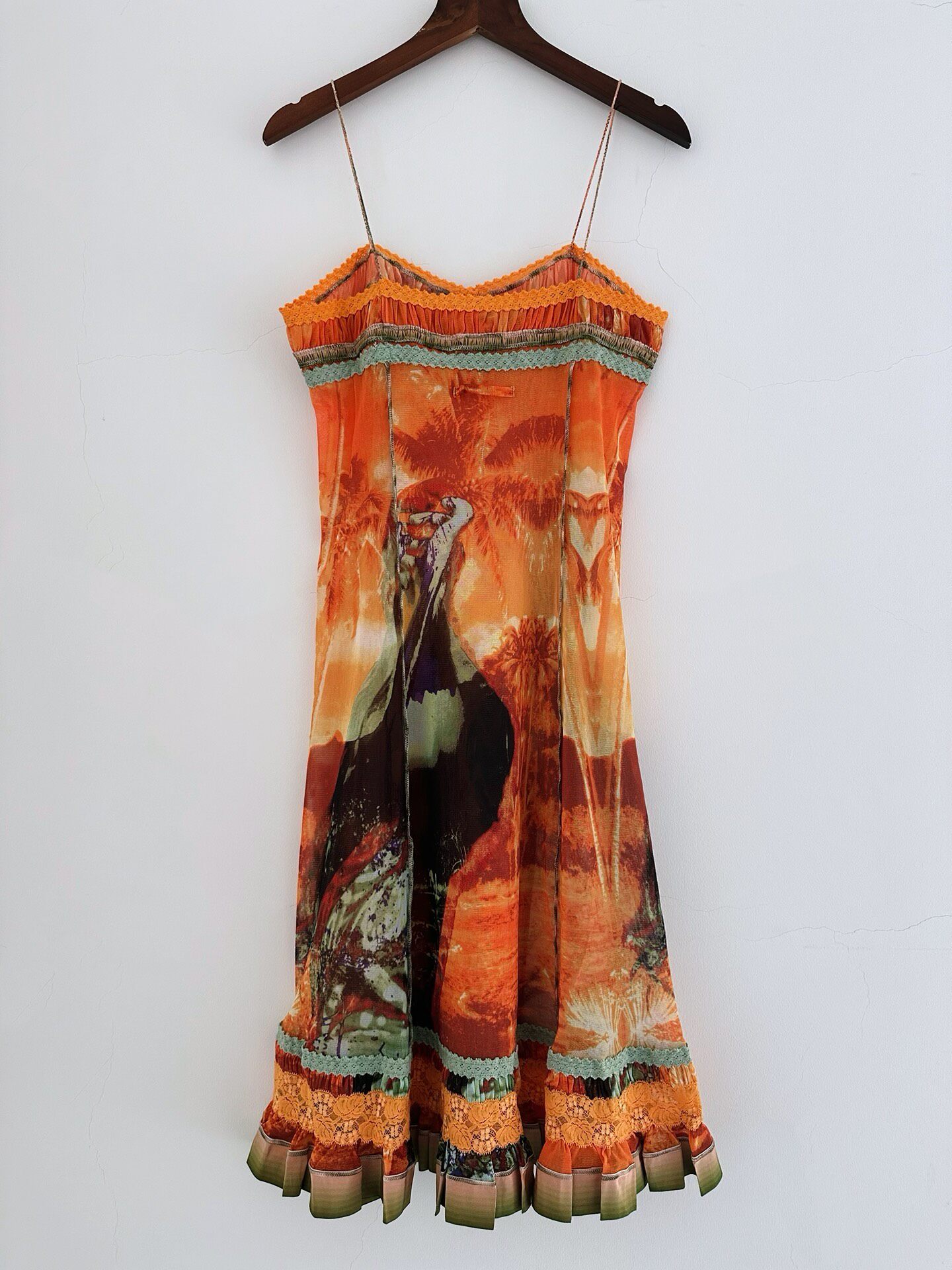 Jean Paul Gaultier Sunset Print Dress — front