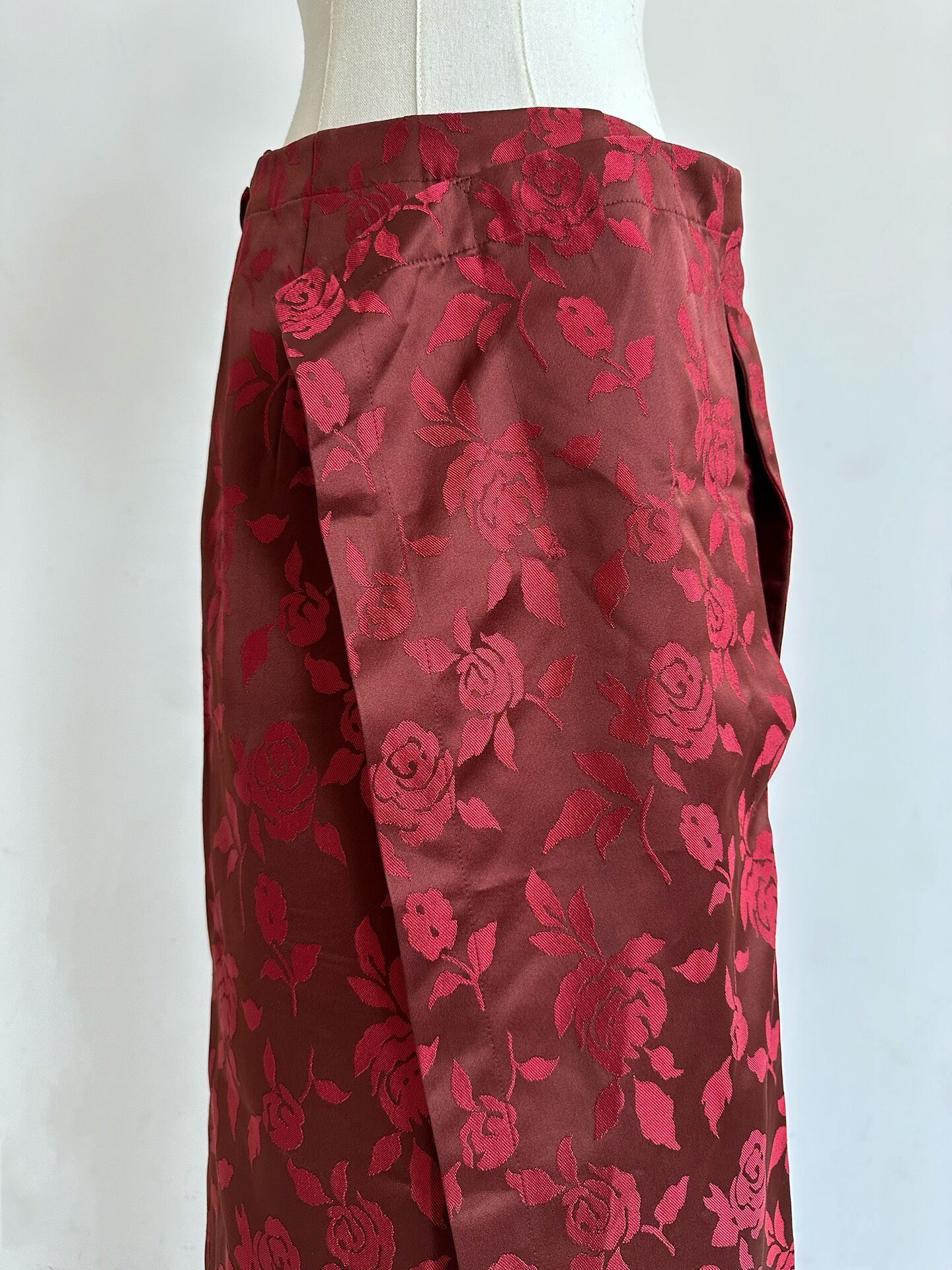 Junya Watanabe 1996 Rose Midi Skirt — detail