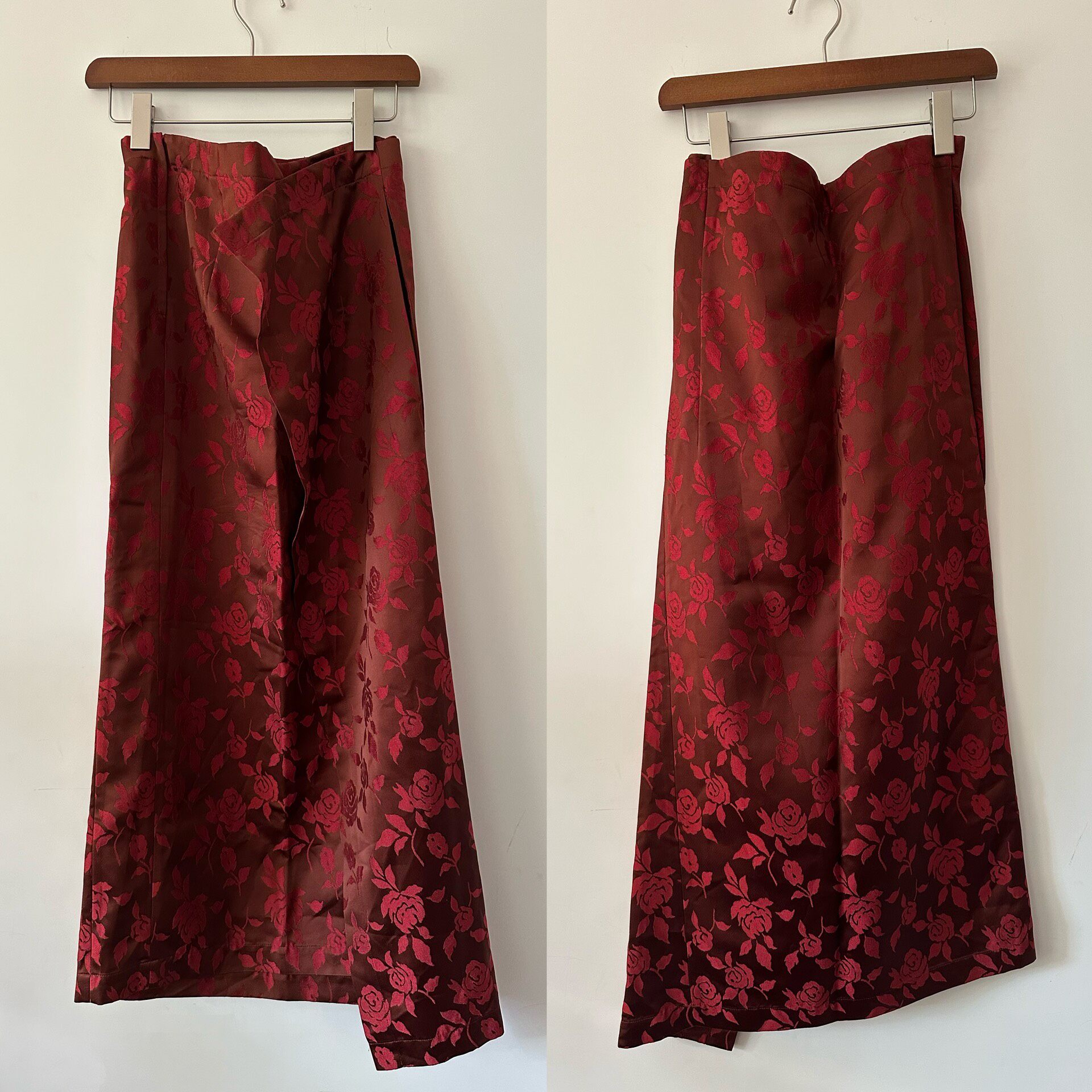 Junya Watanabe 1996 Rose Midi Skirt — back