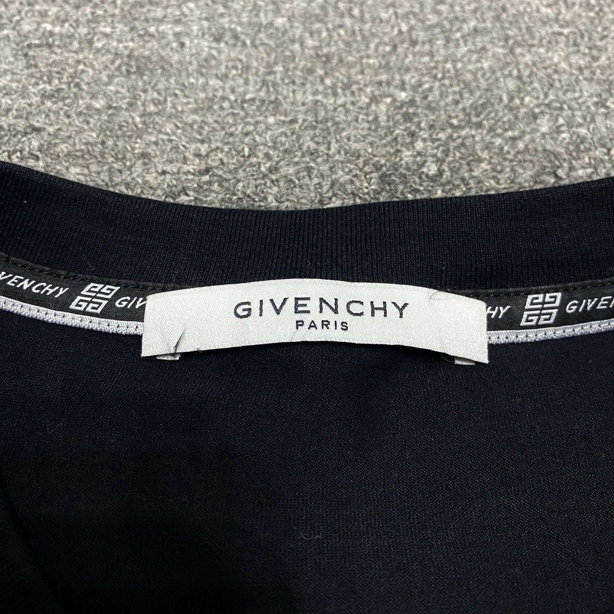 Givenchy Black Short-Sleeve T-Shirt — label