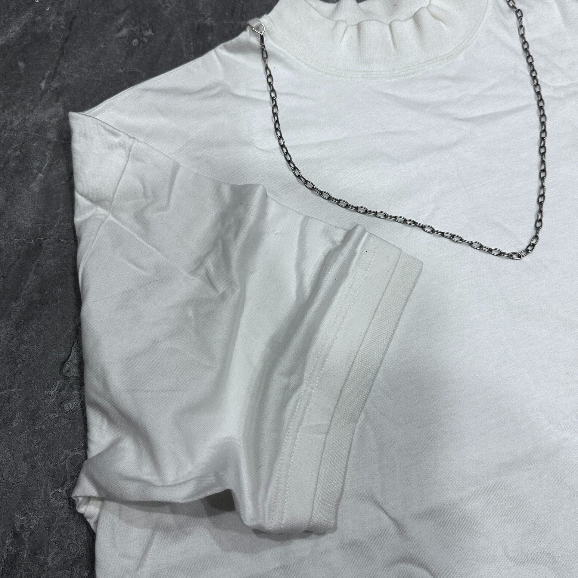 Ambush White Oversized Chain T-Shirt — back