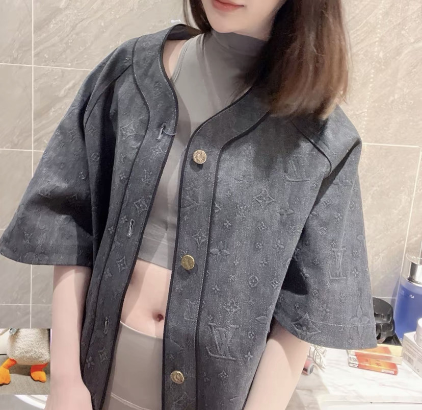 Louis Vuitton Monogram Baseball Shirt — front