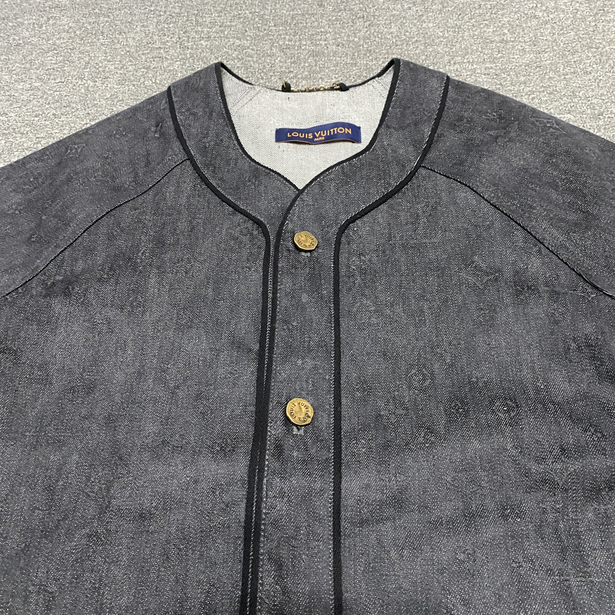 Louis Vuitton Monogram Baseball Shirt — label