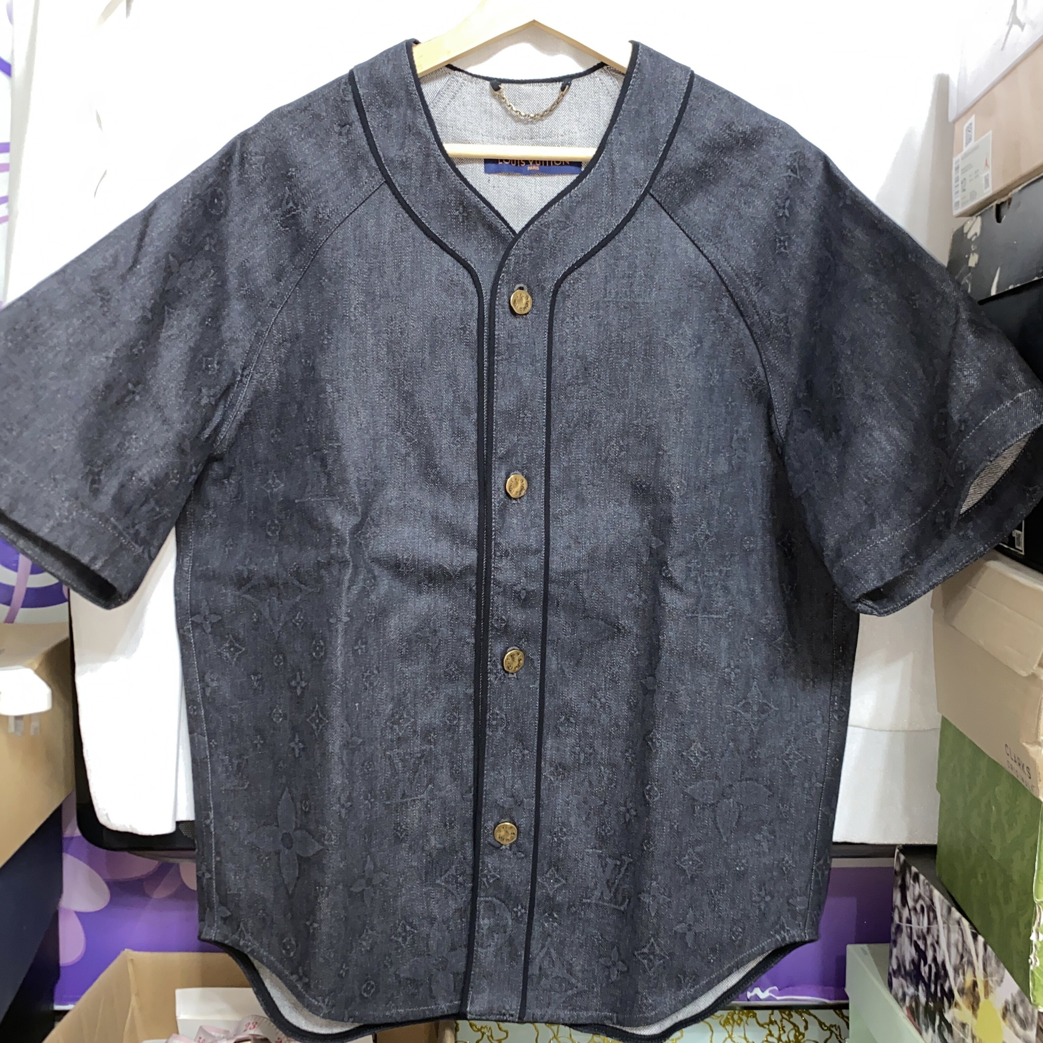 Louis Vuitton Monogram Baseball Shirt