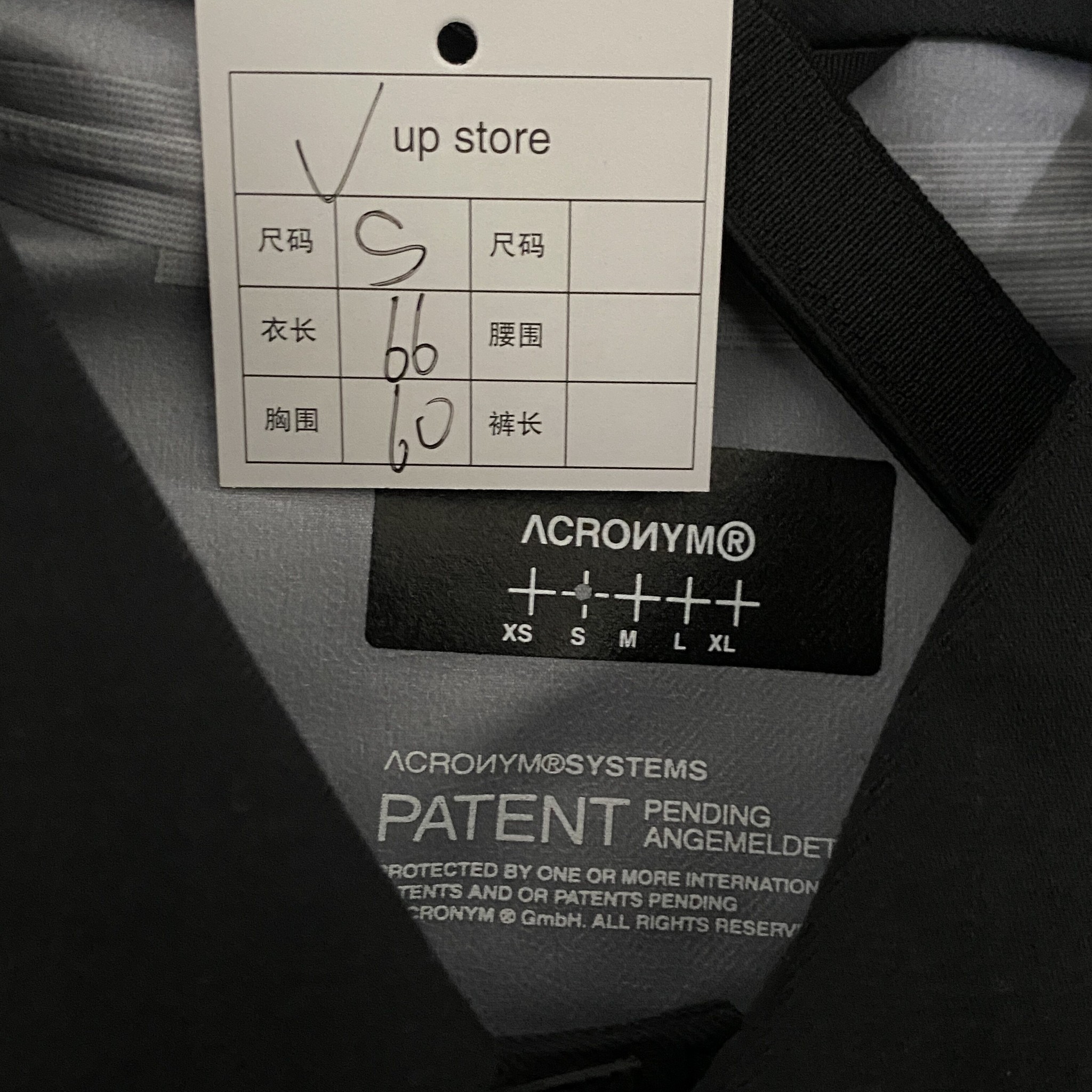 ACRONYM J94-VT 3L Varsity Jacket — label