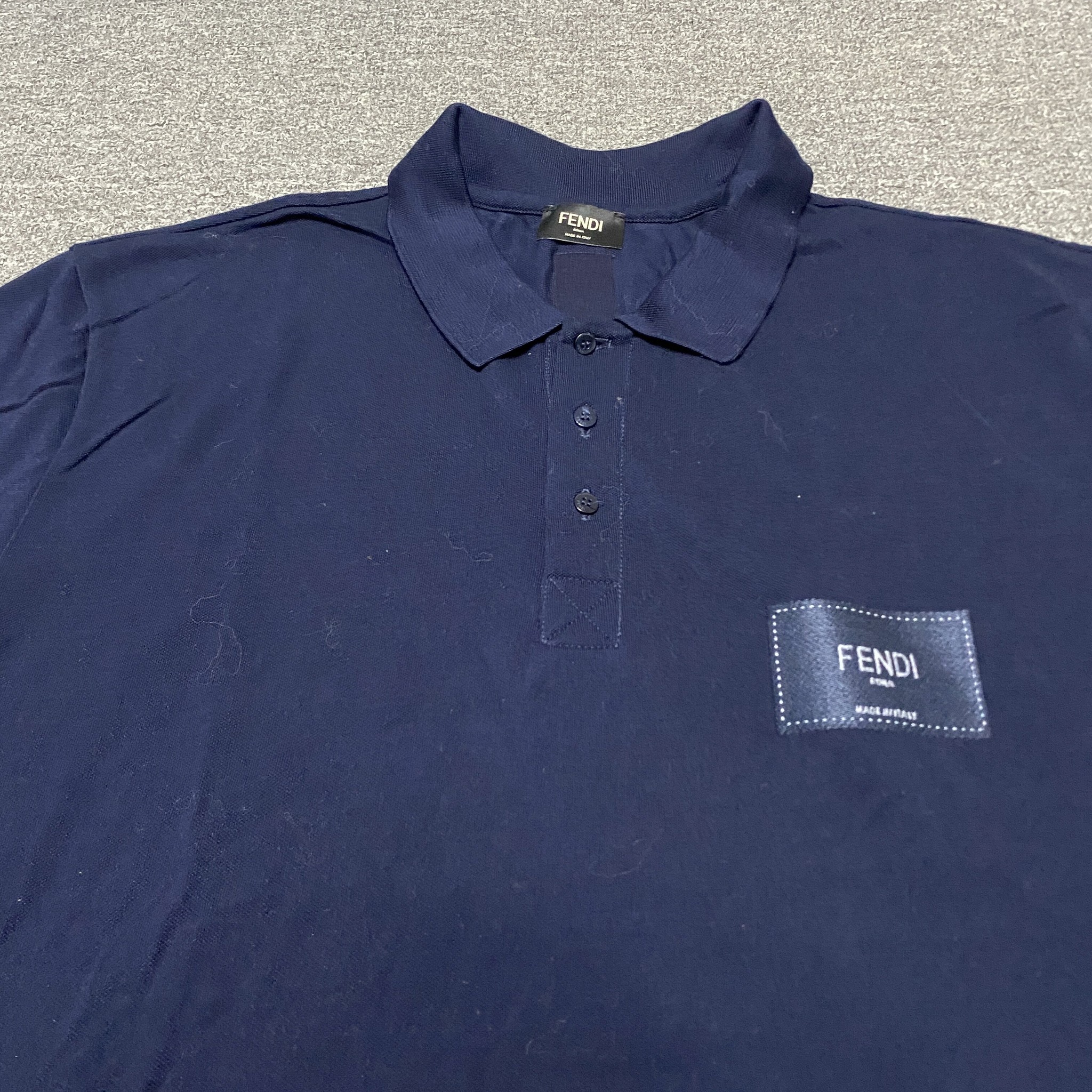 Fendi 23 Short Sleeve Polo Shirt — back
