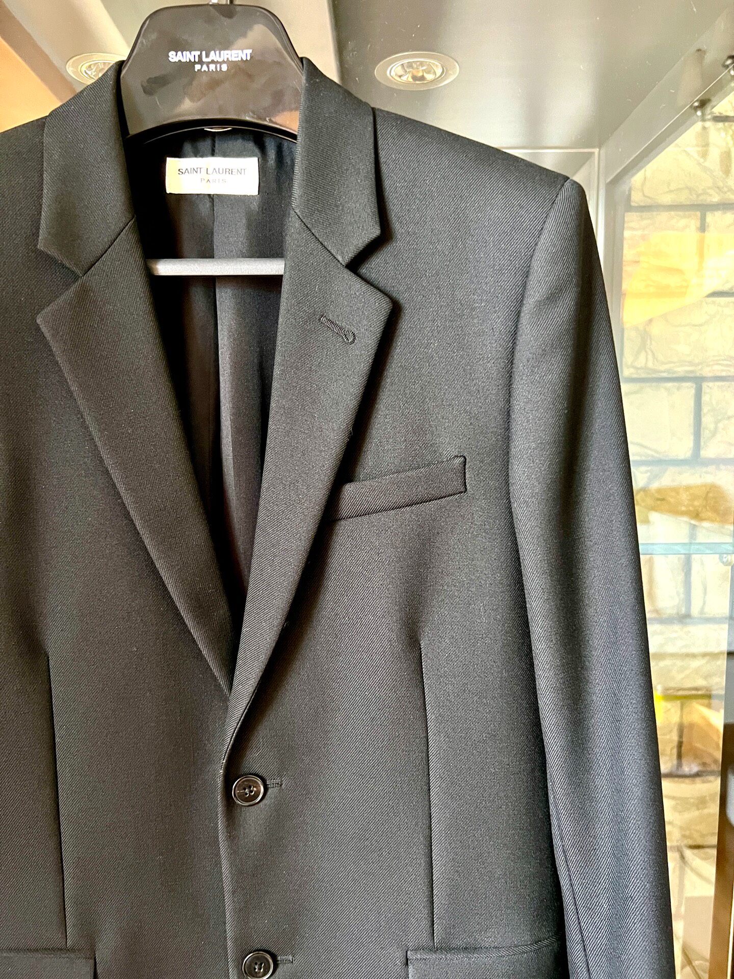 Saint Laurent 14FW Black Blazer — front