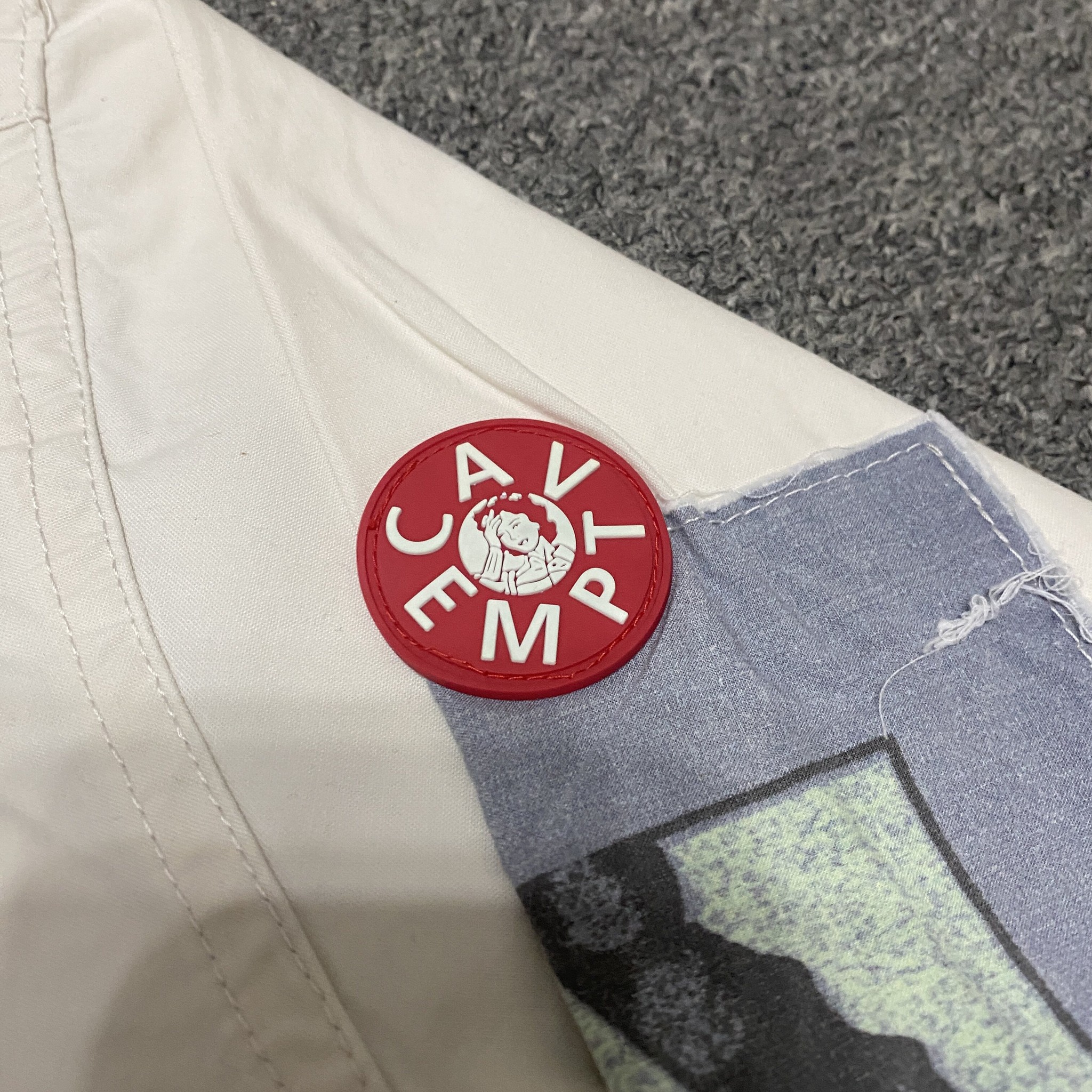 Cav Empt 18AW Patched Long-sleeve Shirt — detail