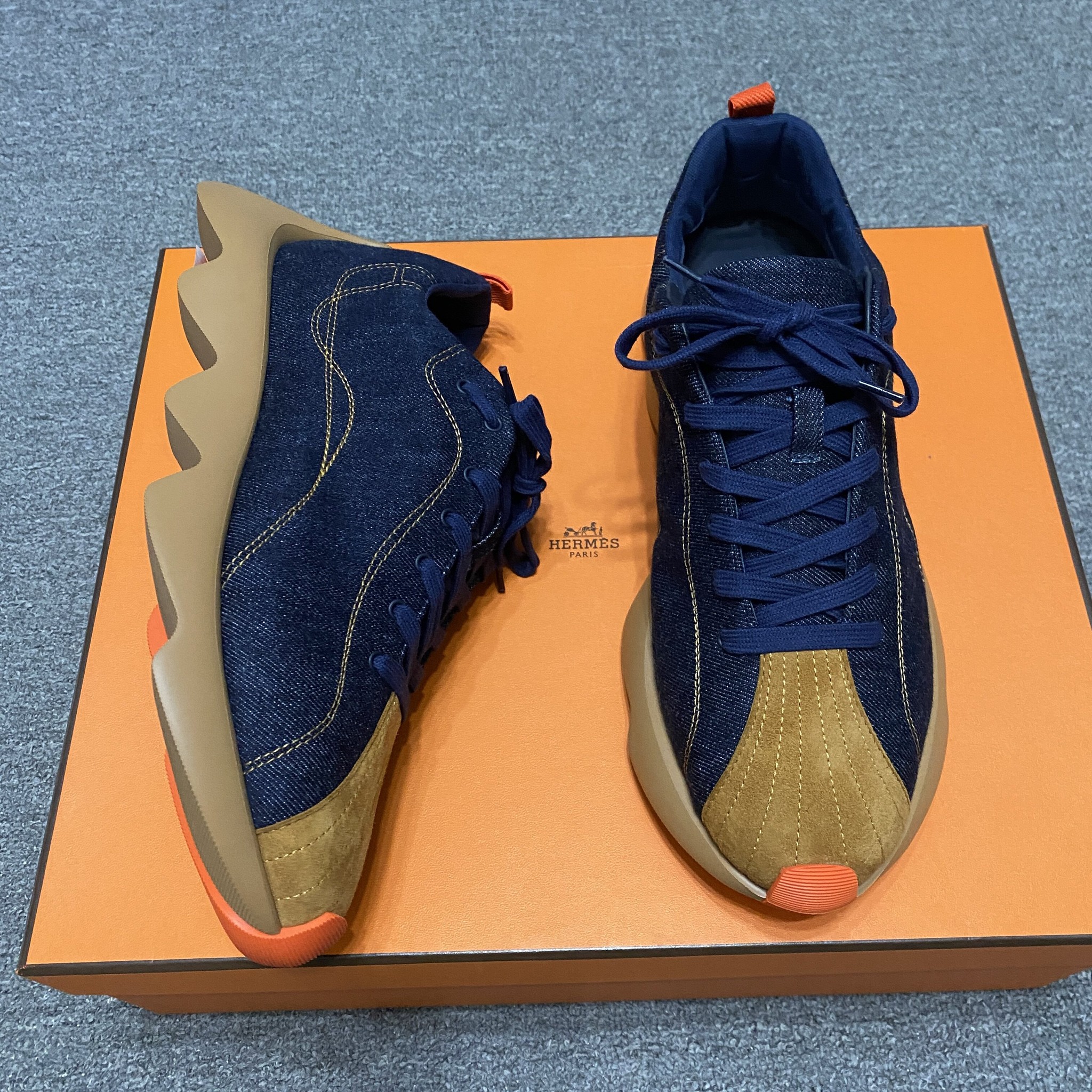 Hermes Denim Casual Sneakers