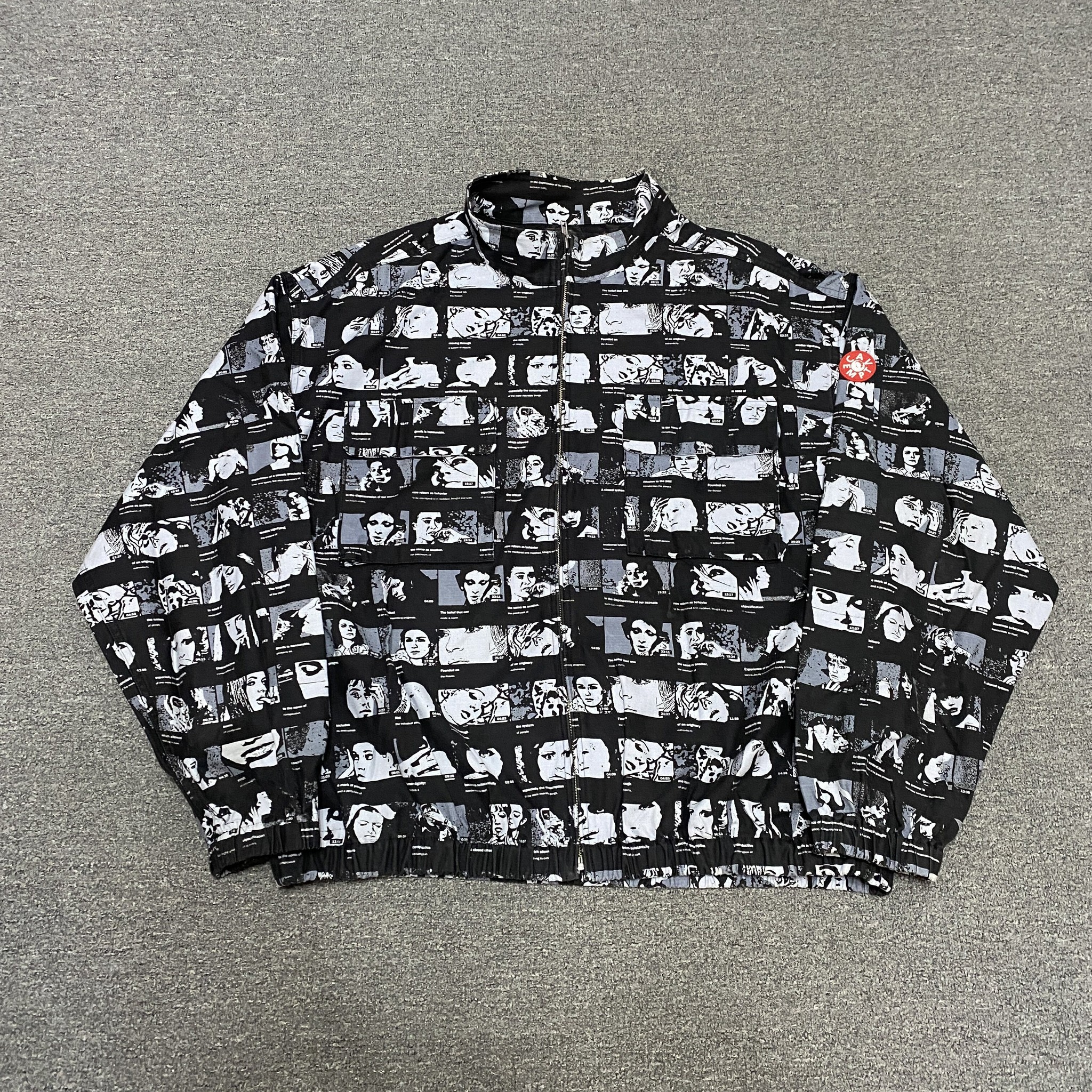 CAVEMPT Full-Face Print Zip-Up Jacket