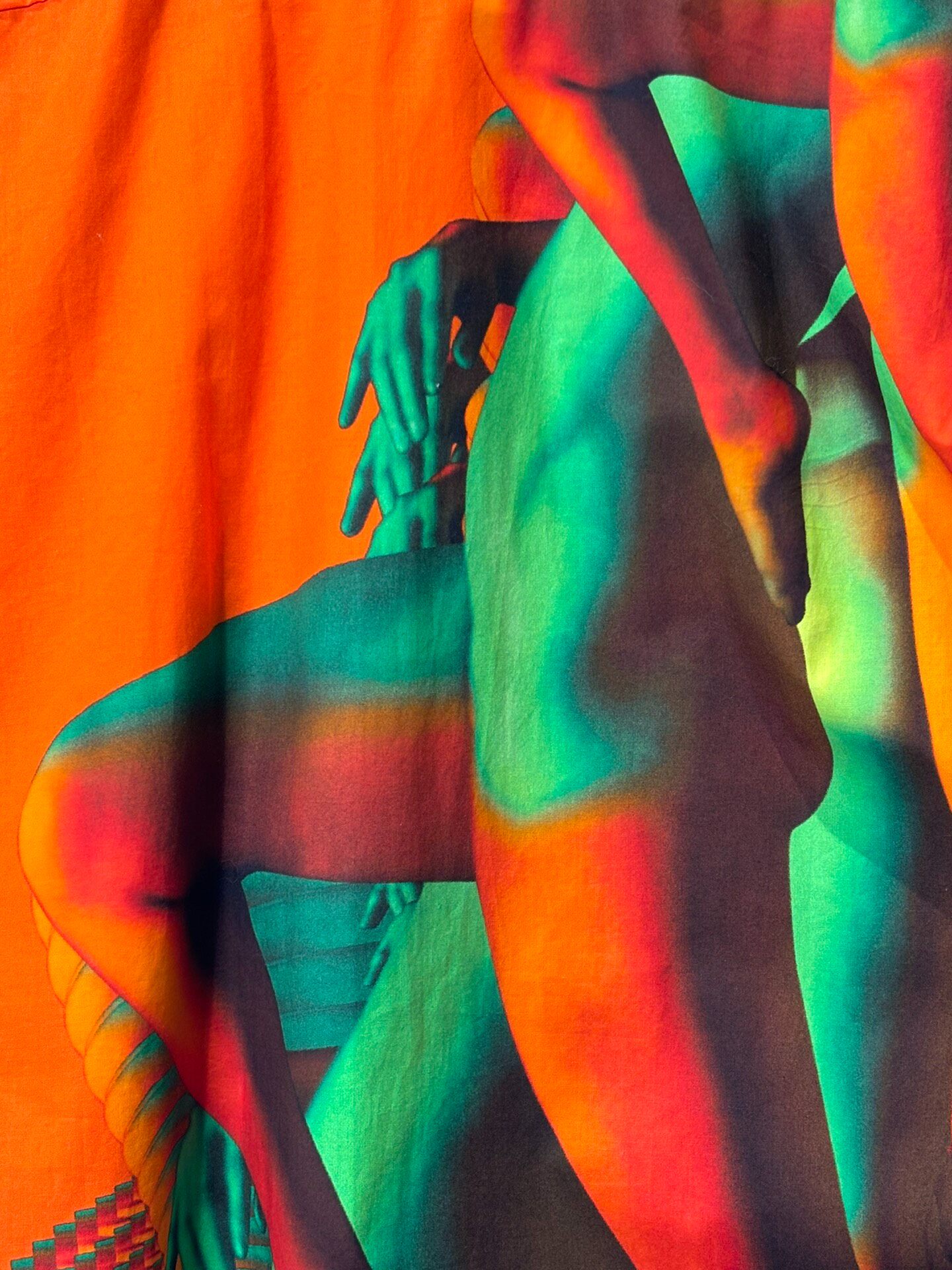 Dries Van Noten S/S20 Neon Abstract Shirt — back