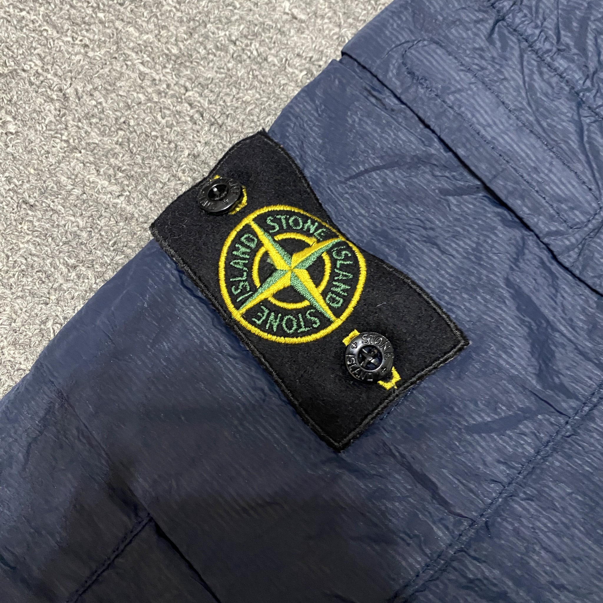 Stone Island Metal Nylon Jogger Pants — label