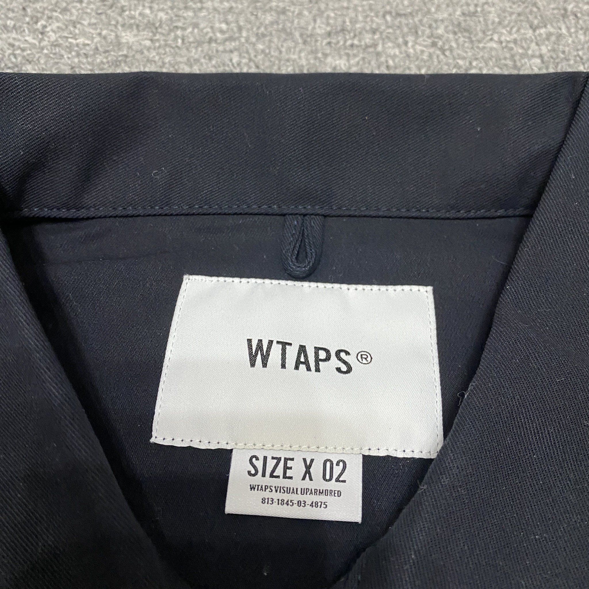 WTAPS 21SS BUDS Two-Pocket Shirt — label