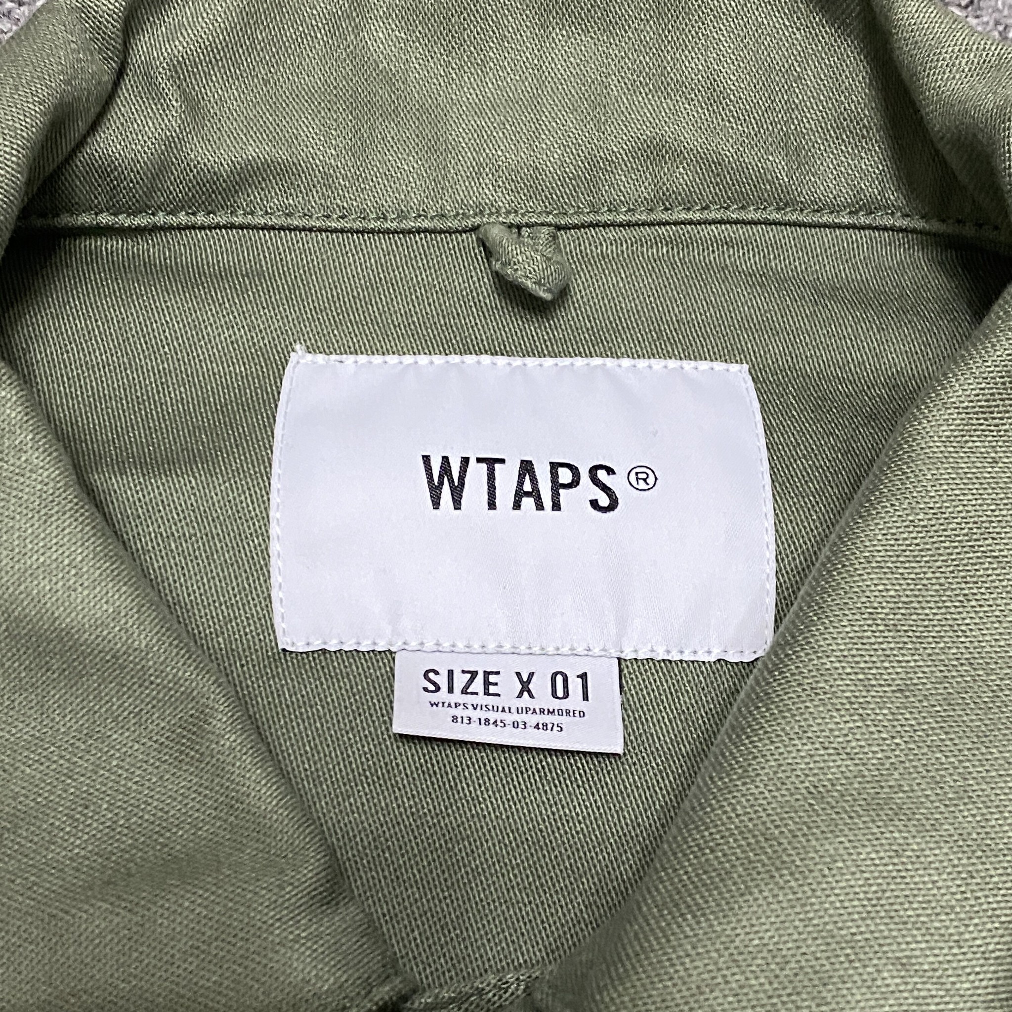 WTAPS 20AW BUDS Dual Pocket Shirt — label