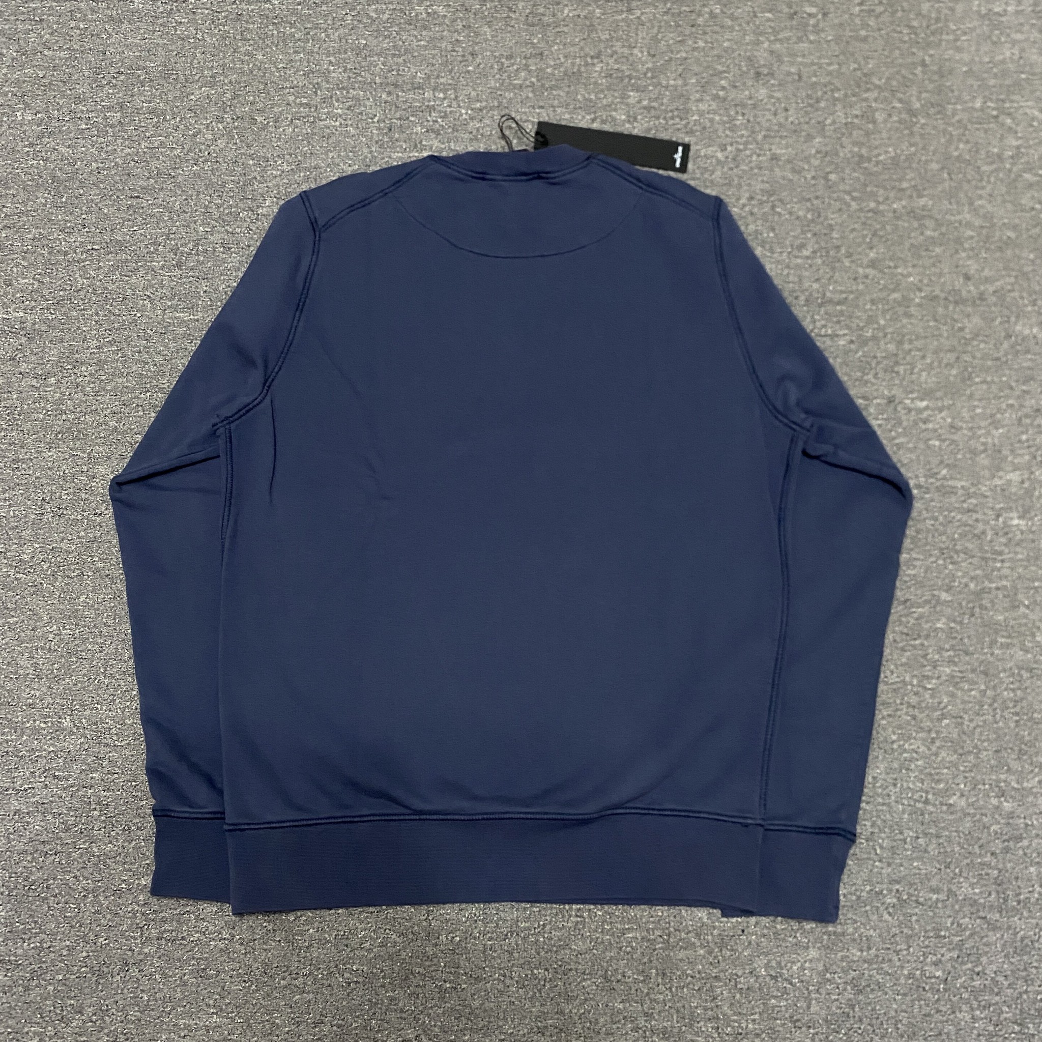 Stone Island Navy Crewneck Sweatshirt — detail