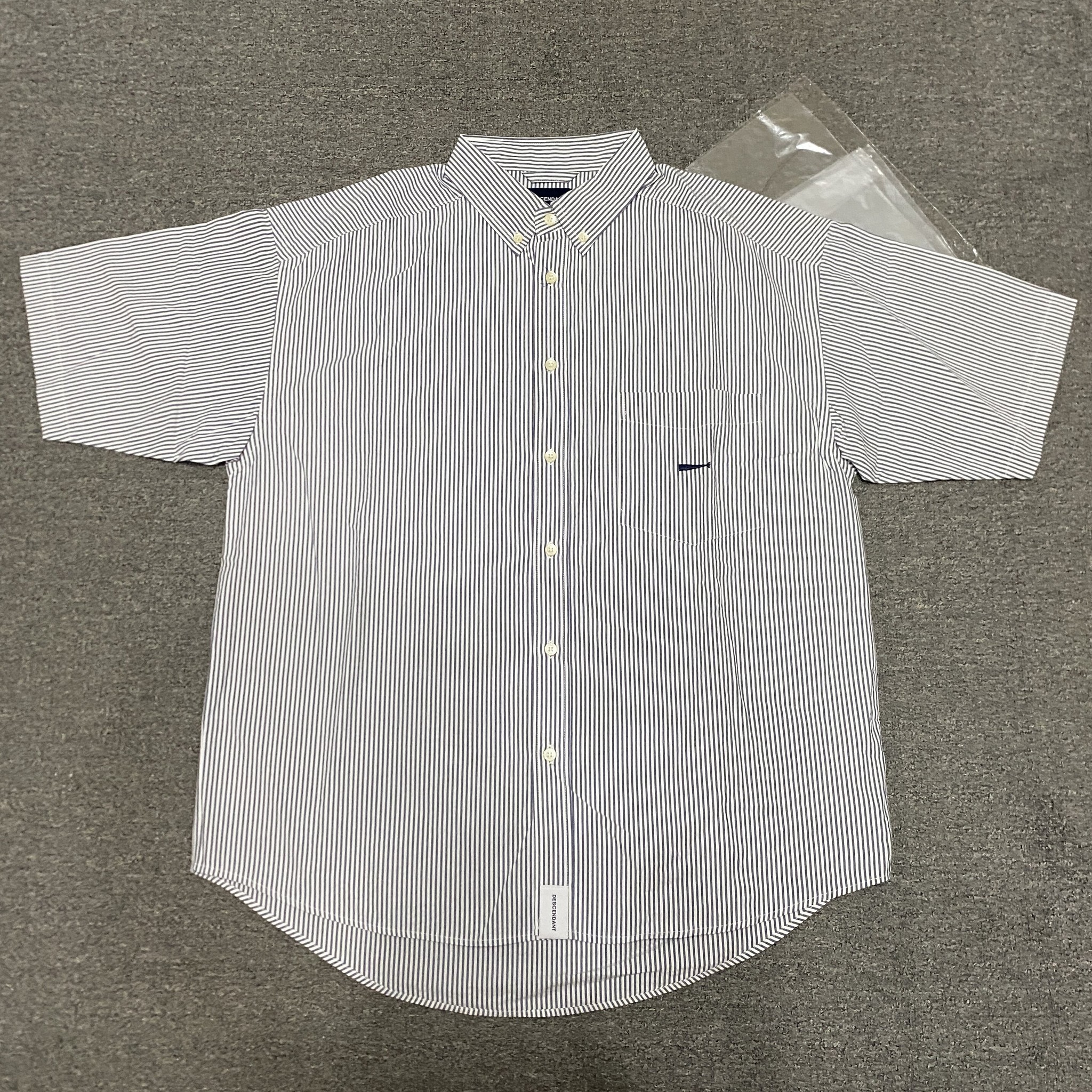 Descendant Short Sleeve Striped Button-Down Shirt