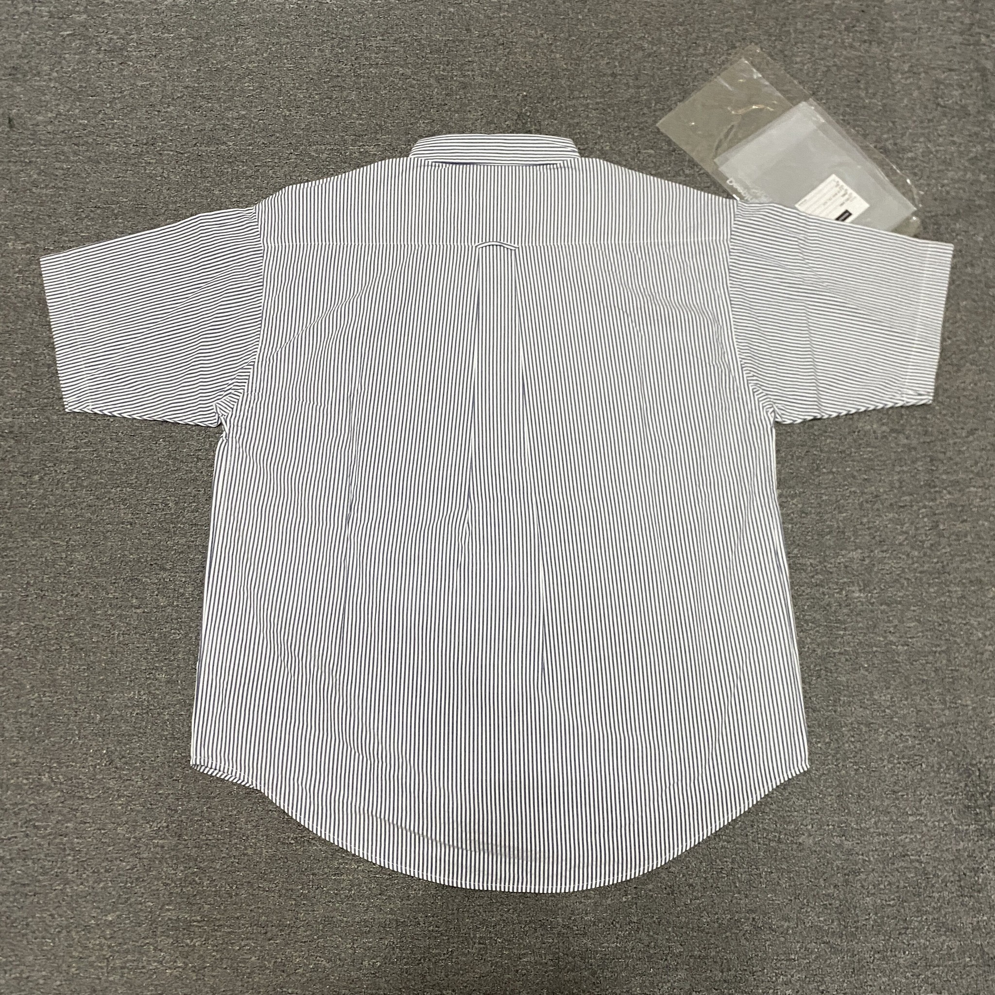 Descendant Short Sleeve Striped Button-Down Shirt — front