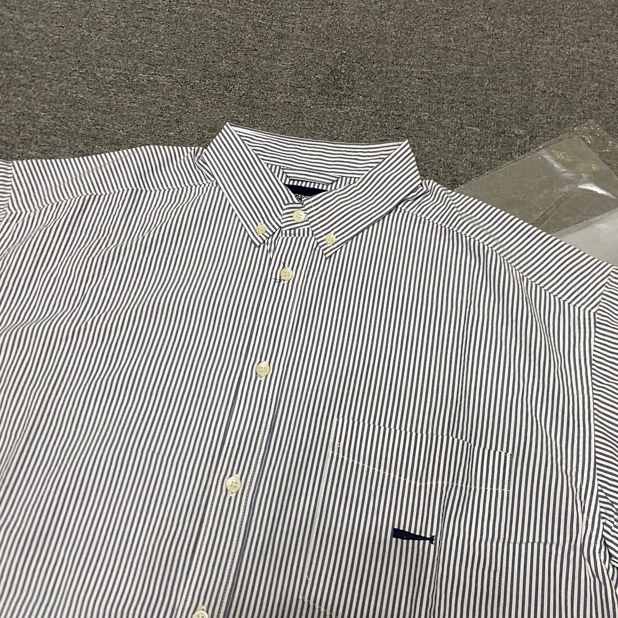 Descendant Short Sleeve Striped Button-Down Shirt — detail