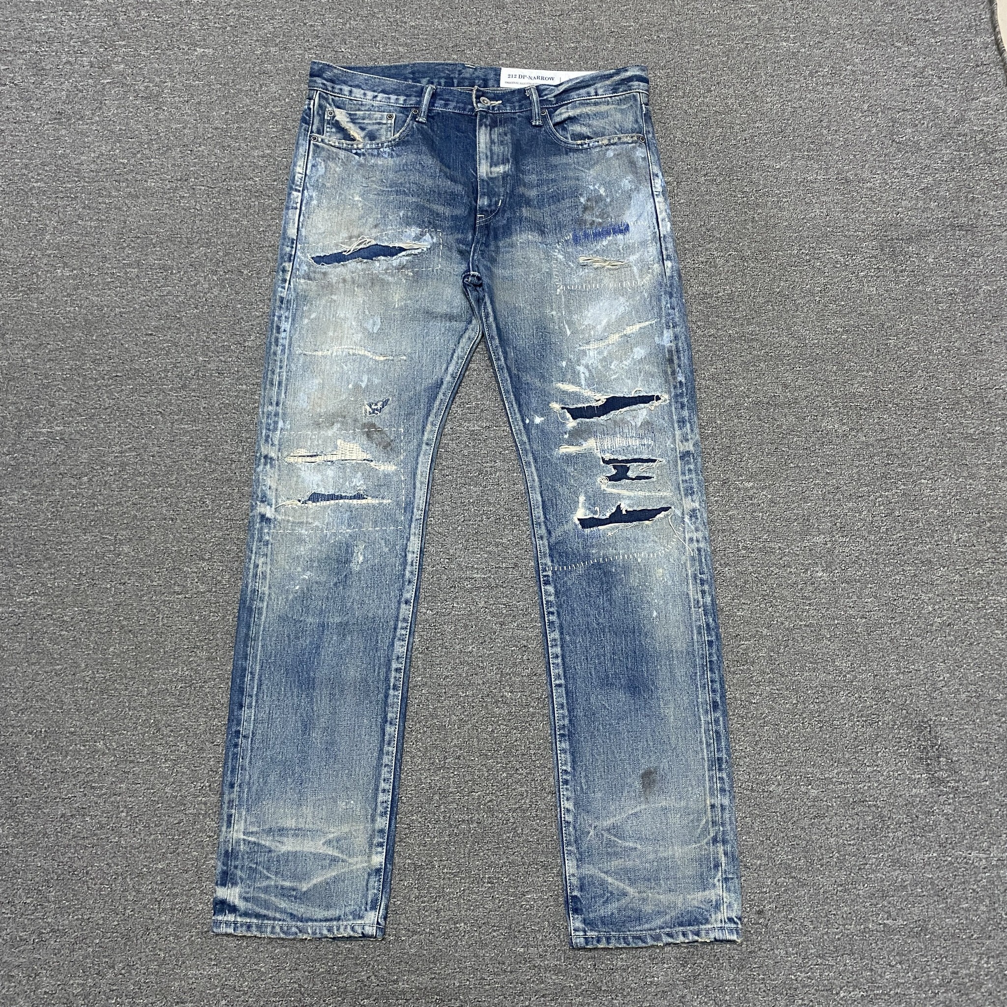 Neighborhood 21AW Distressed Denim Jeans