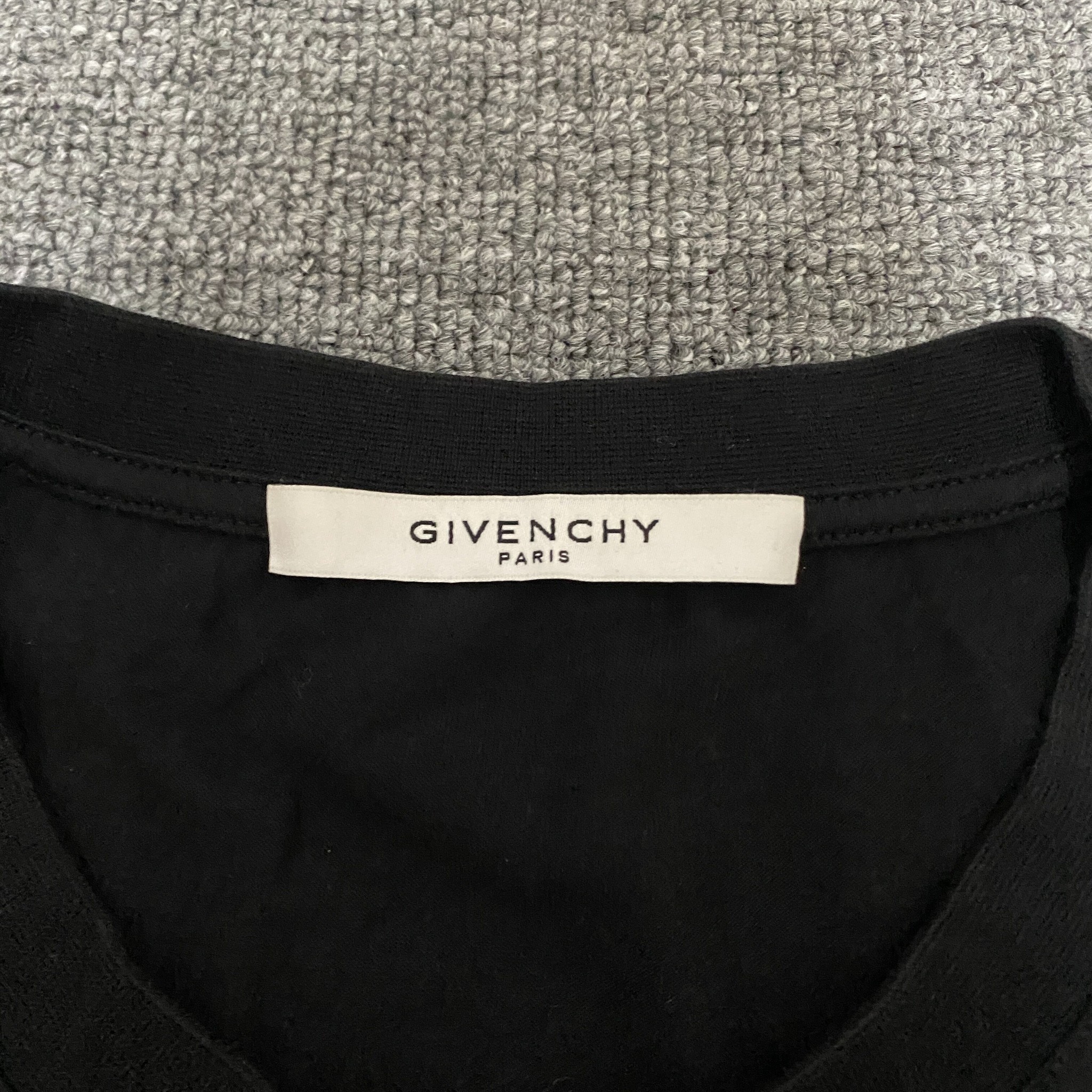Givenchy Leather Logo Short Sleeve Tee — back