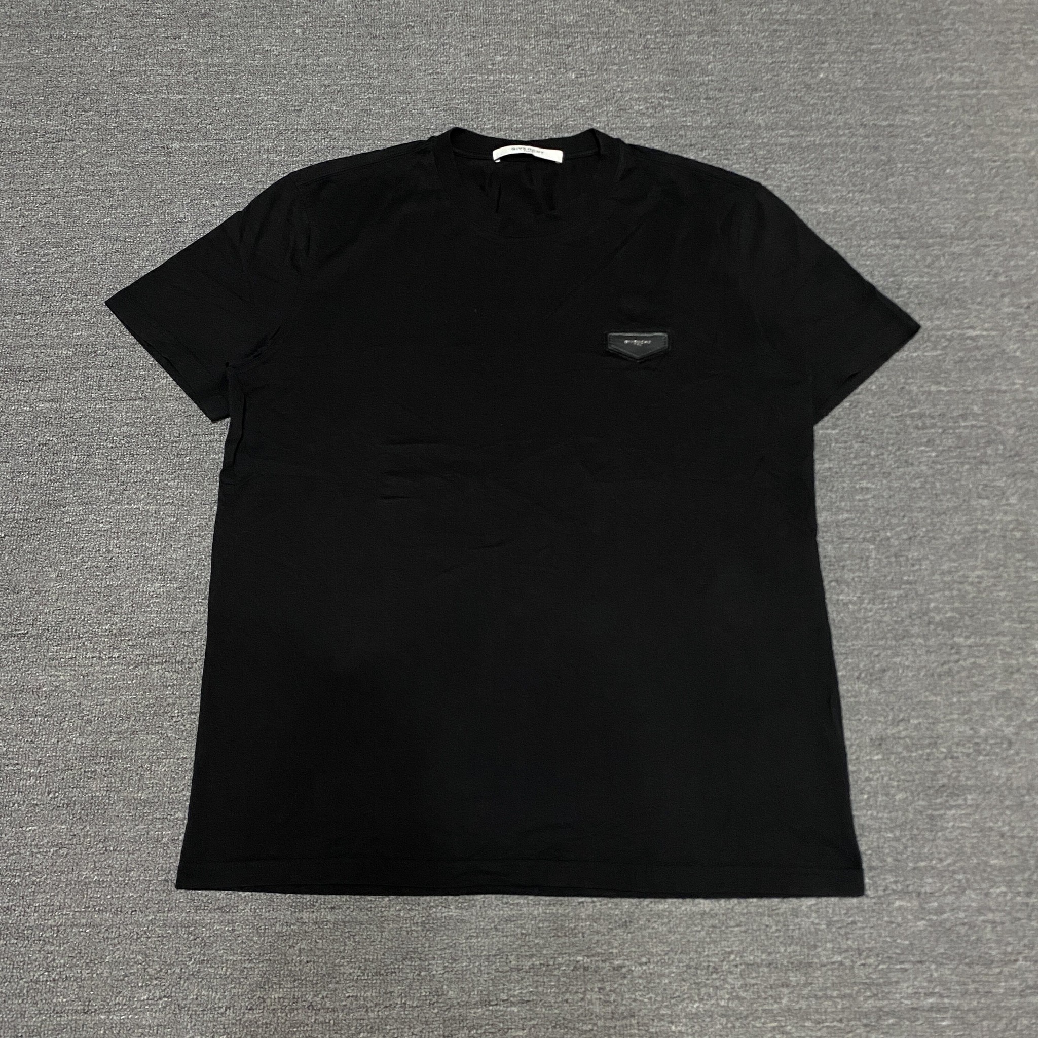 Givenchy Leather Logo Short Sleeve Tee