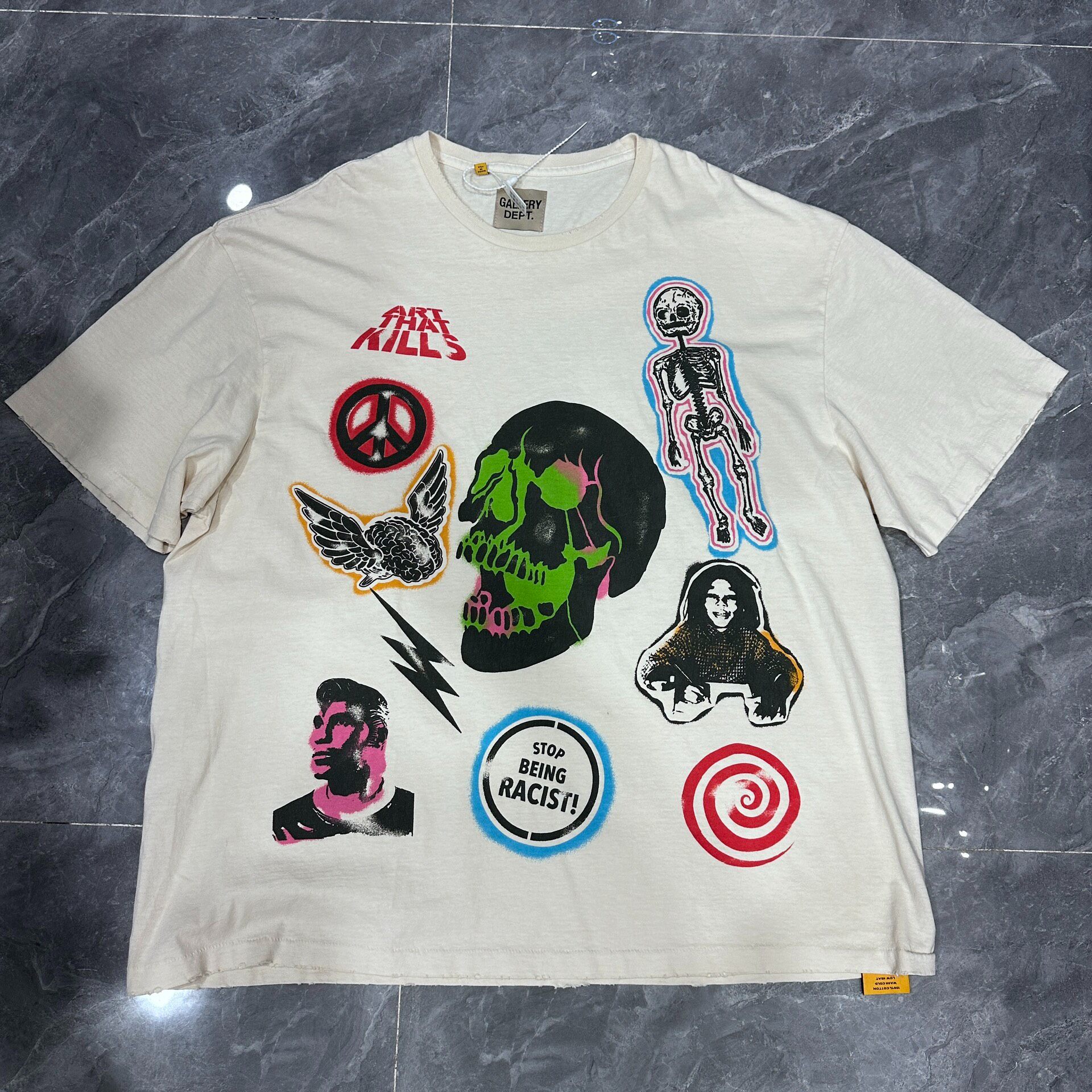 Gallery Dept Skull Graphic Short Sleeve Tee
