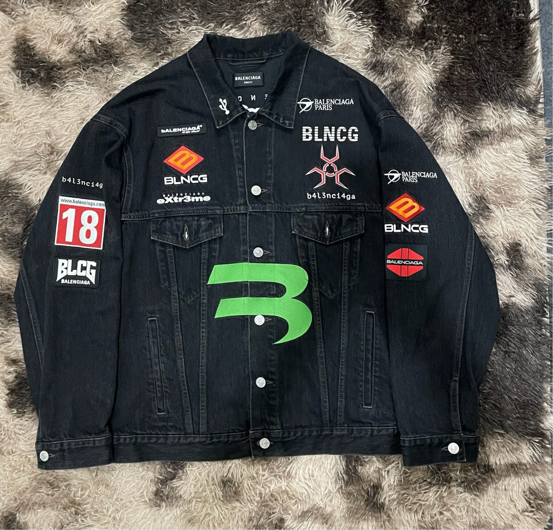 Balenciaga FW21 Gamer Denim Jacket