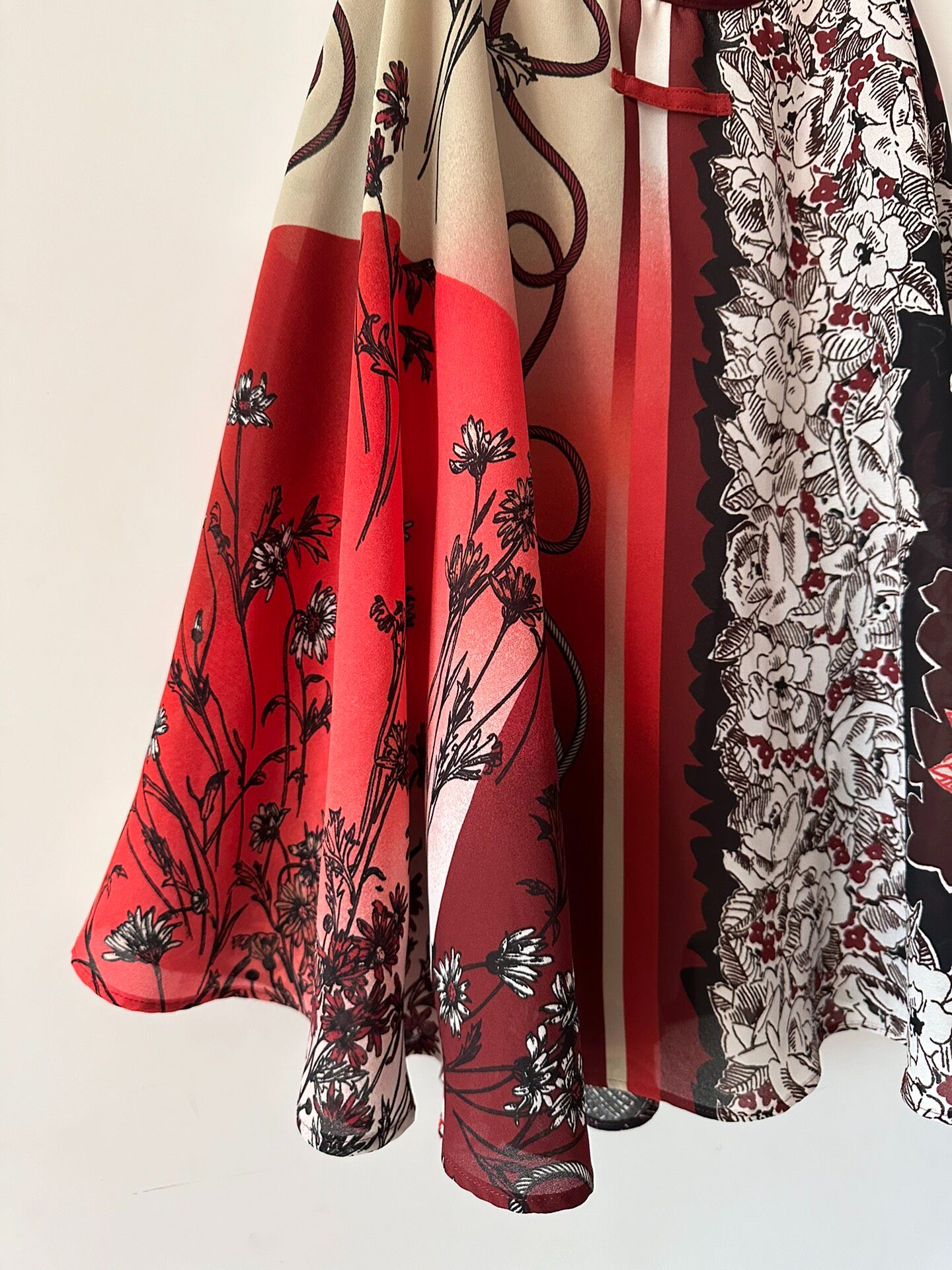 Jean Paul Gaultier Vintage Floral Half-Skirt — front