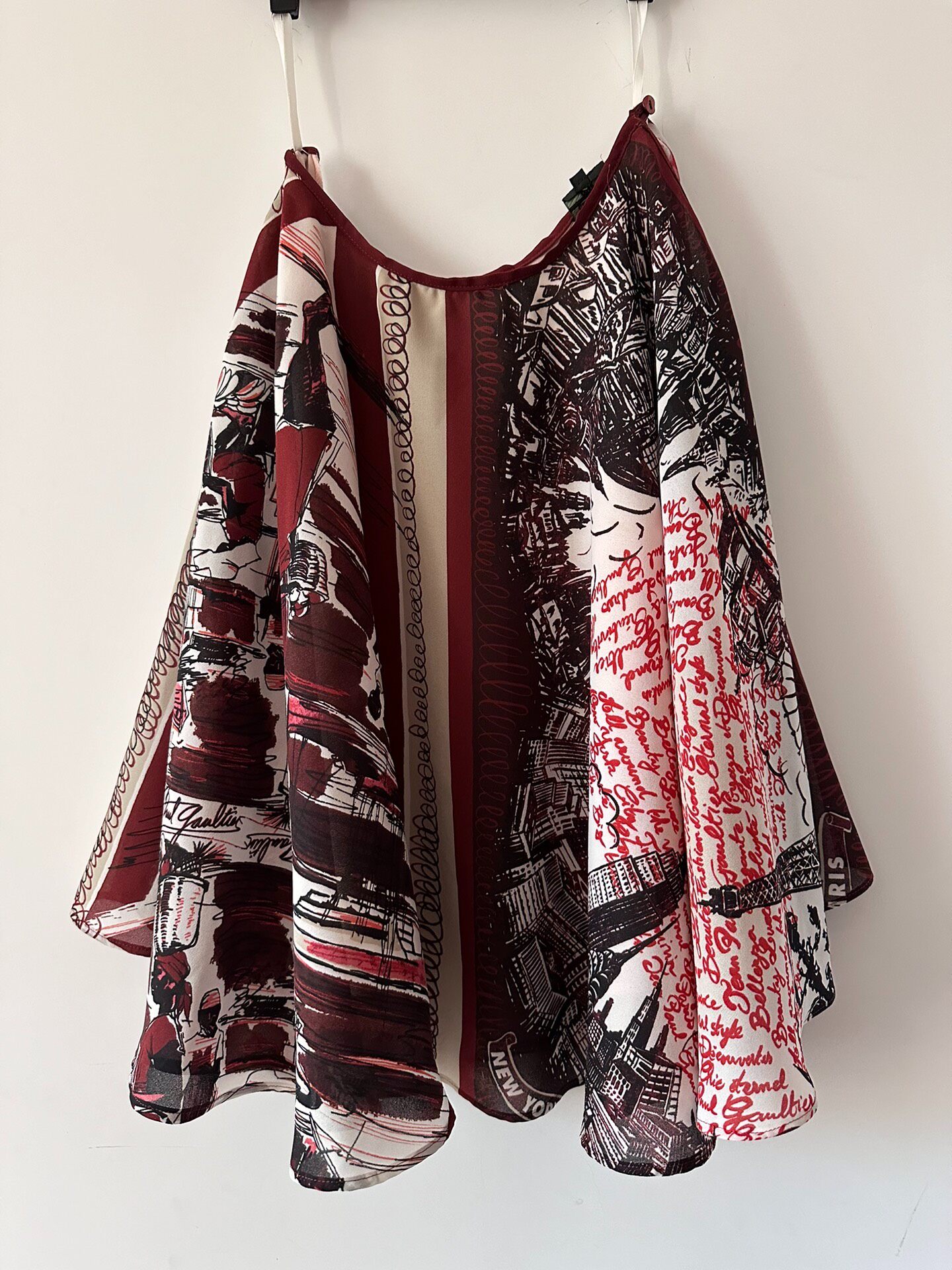 Jean Paul Gaultier Vintage Floral Half-Skirt — back