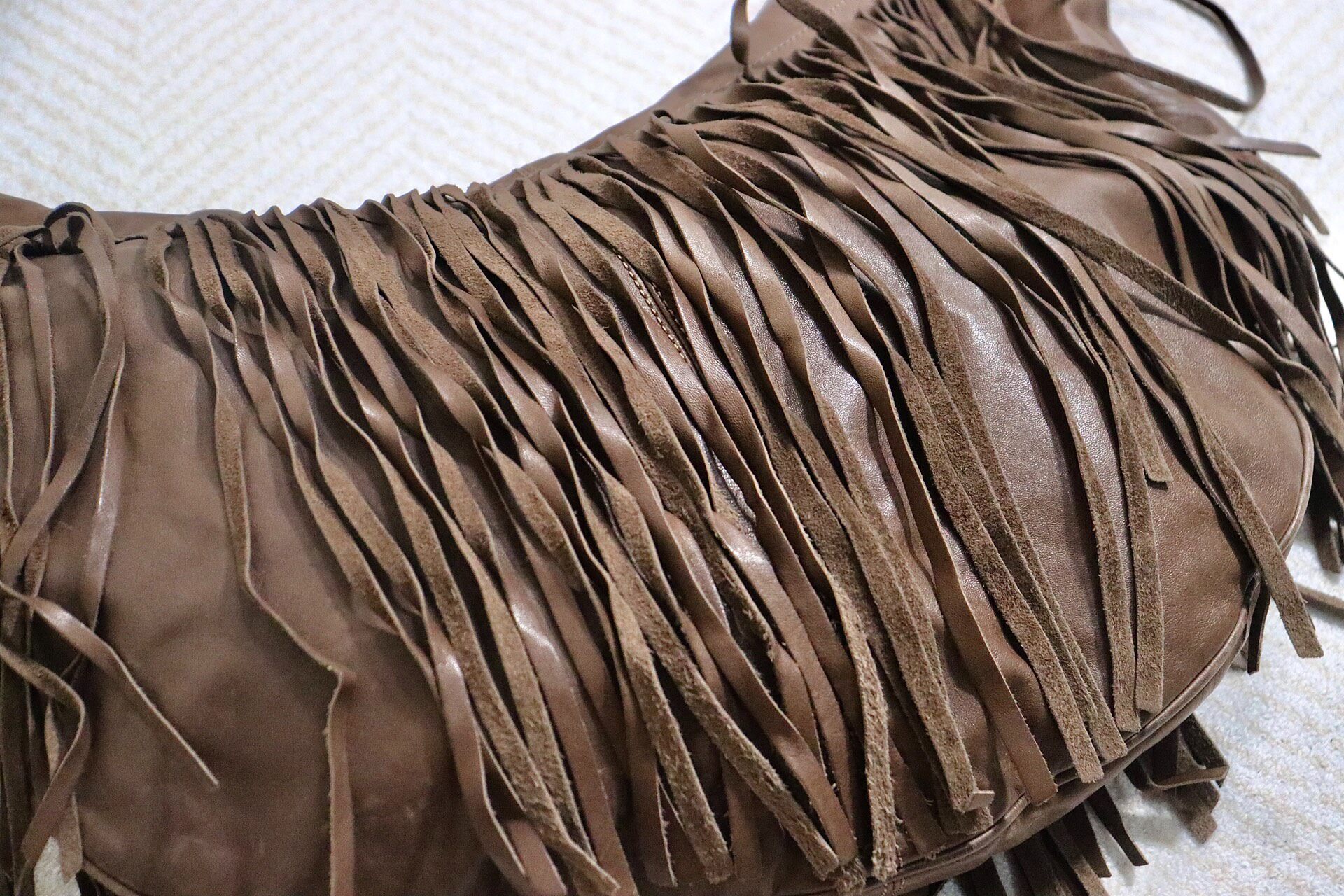 Maison Margiela Archive Fringe Leather Bag — back