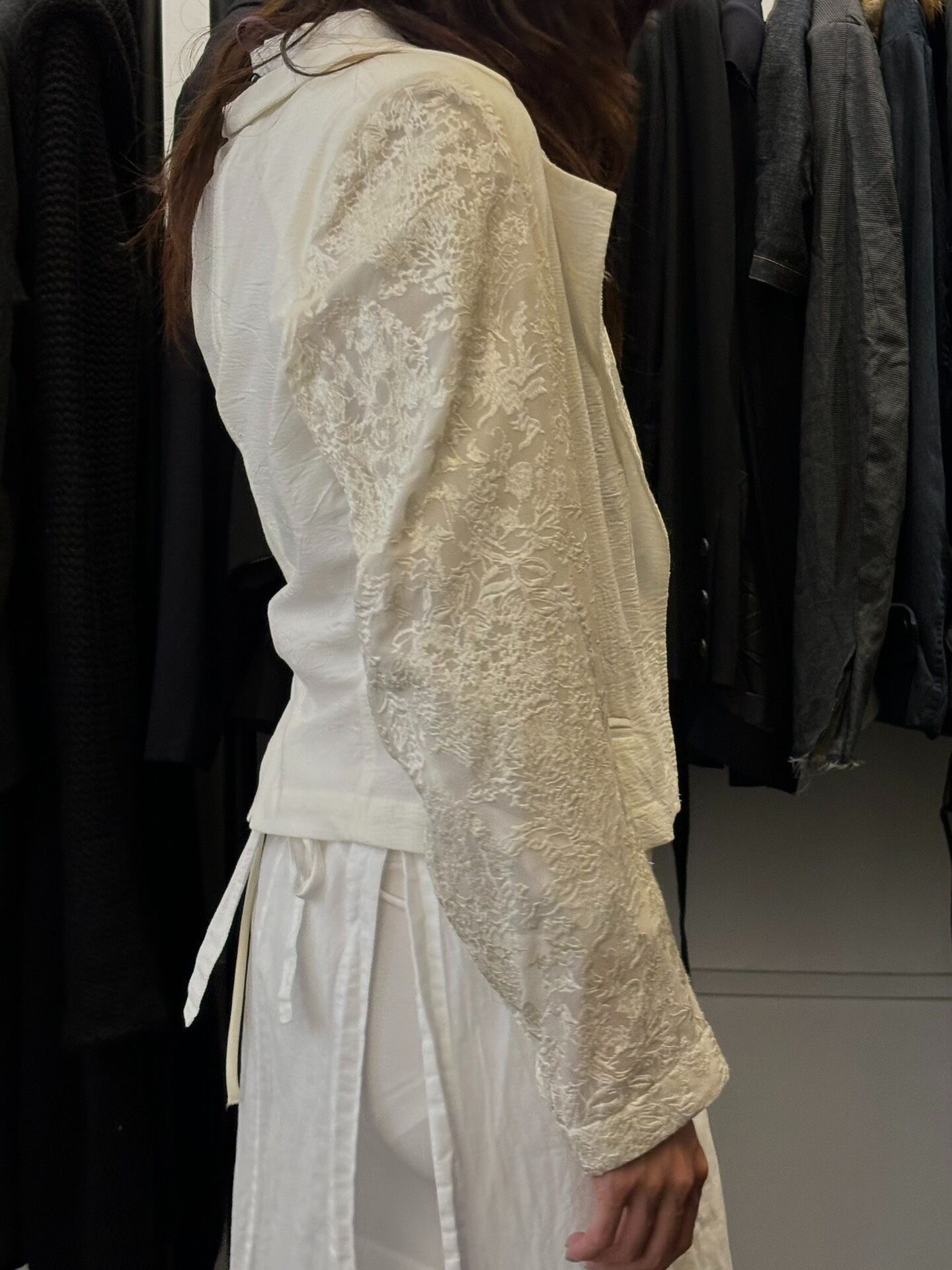 Ann Demeulemeester Bridal Short Jacket