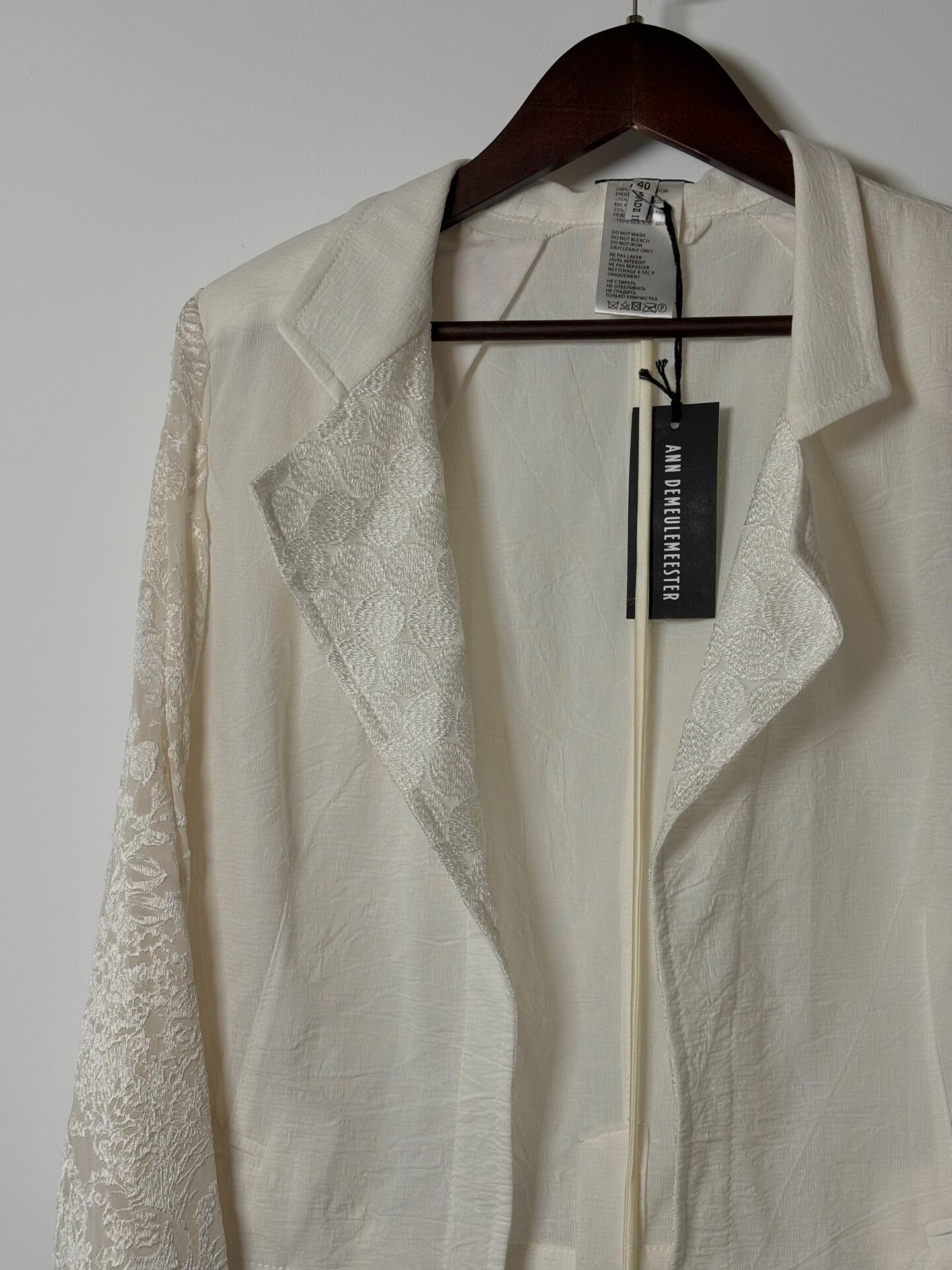 Ann Demeulemeester Bridal Short Jacket — front