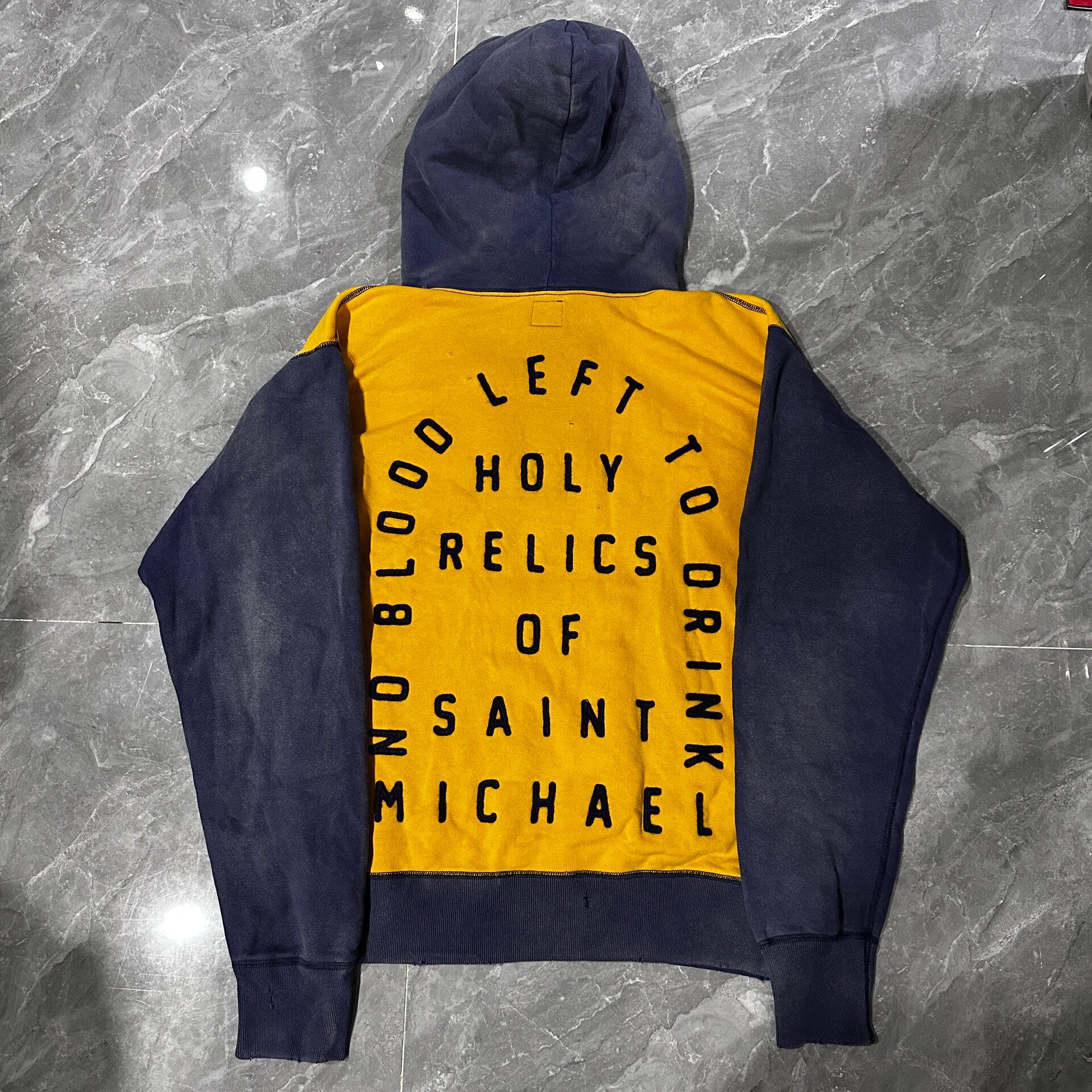 Saint Michael Lakers Distressed Hoodie — front