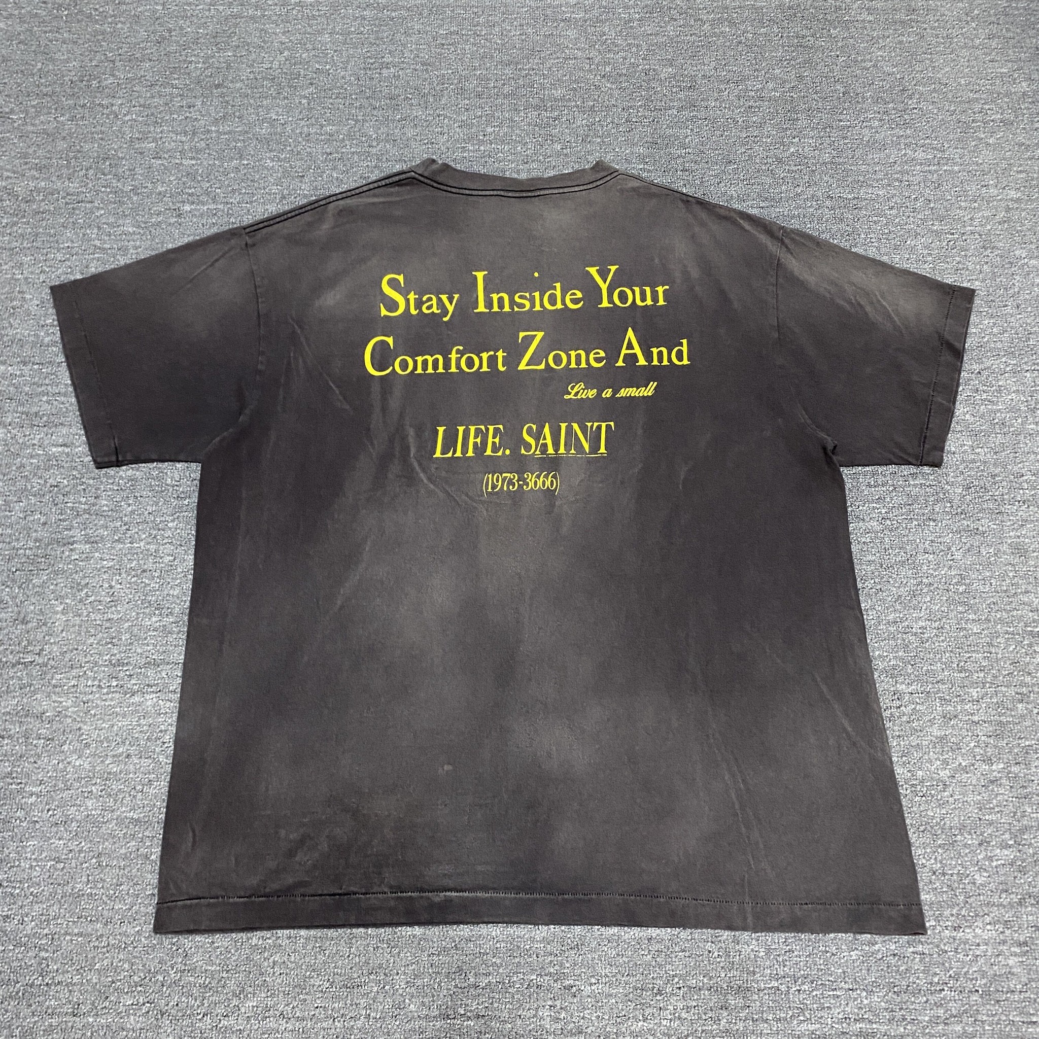 Saint Michael Heart Angel Vintage Tee — detail