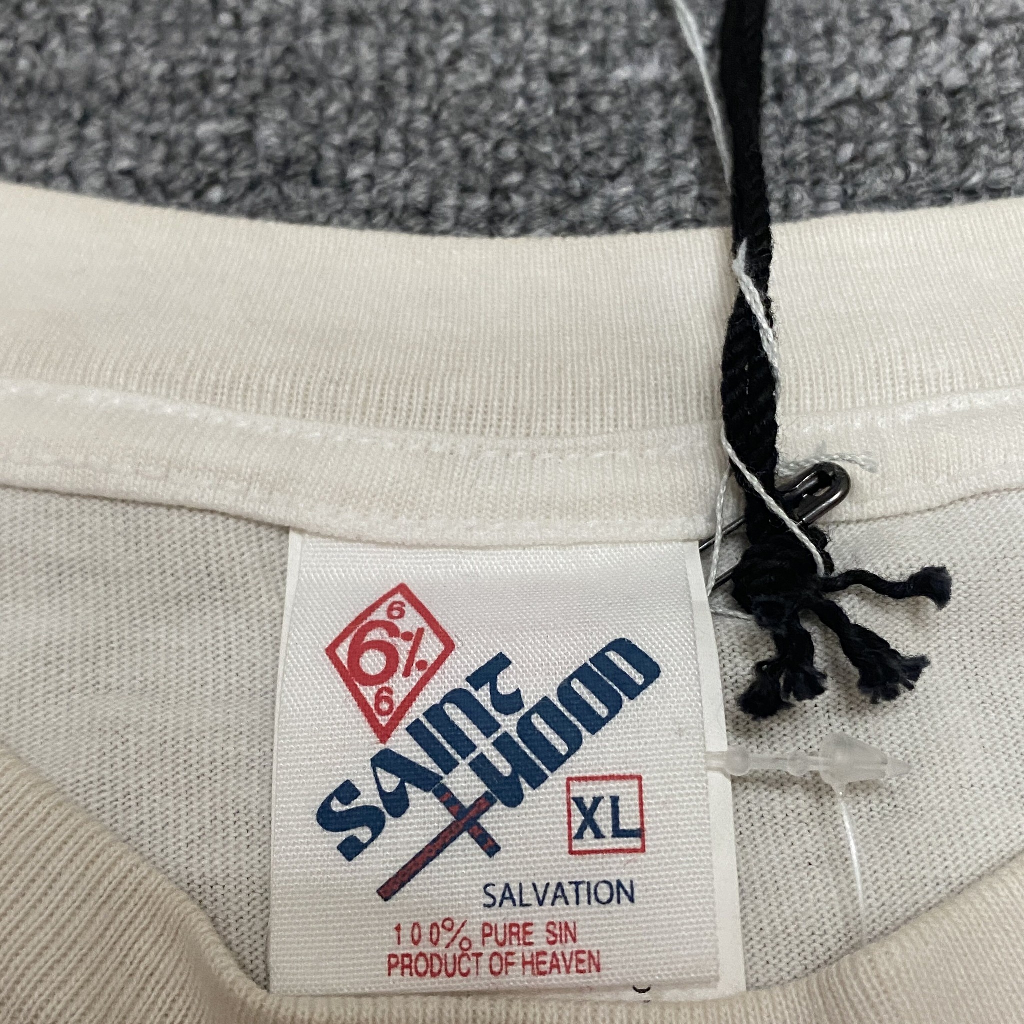 SAINT MICHAEL x NEIGHBORHOOD Skull Tee — label