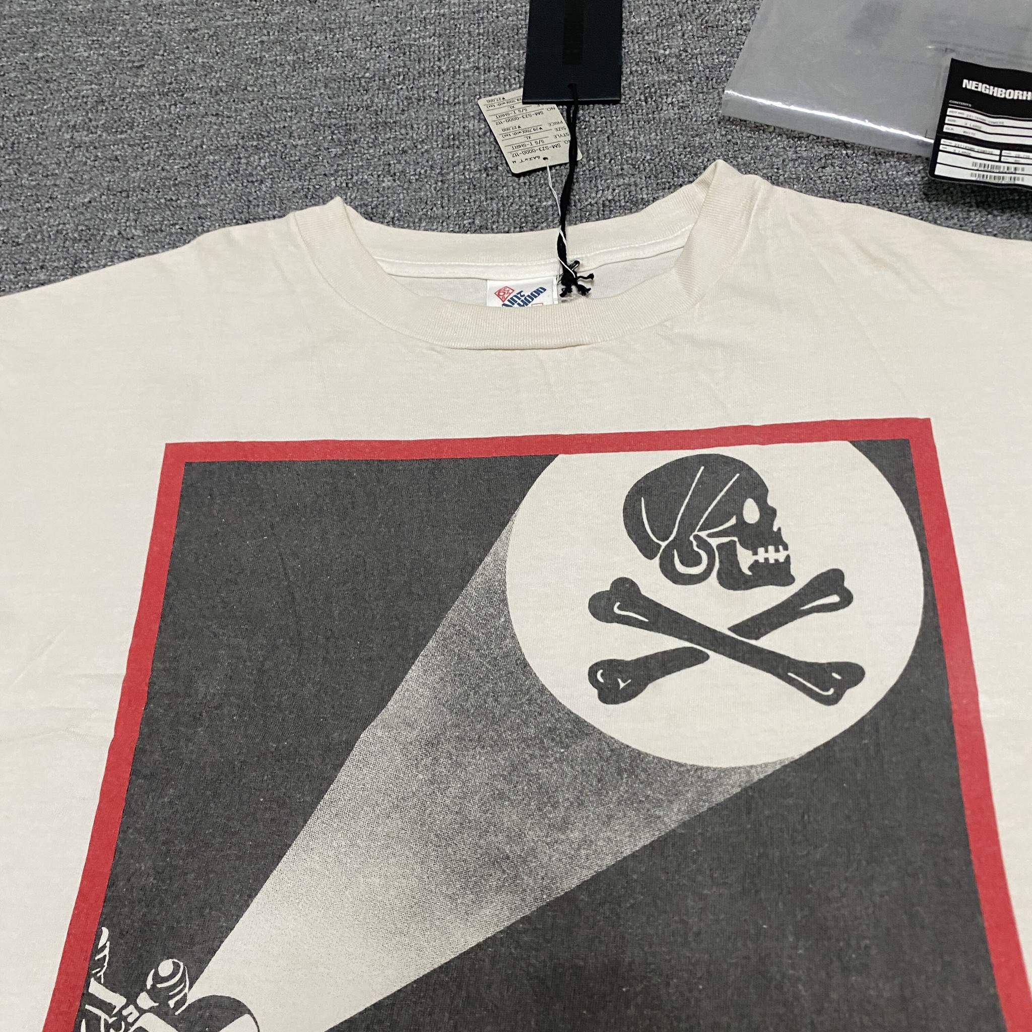 SAINT MICHAEL x NEIGHBORHOOD Skull Tee — back