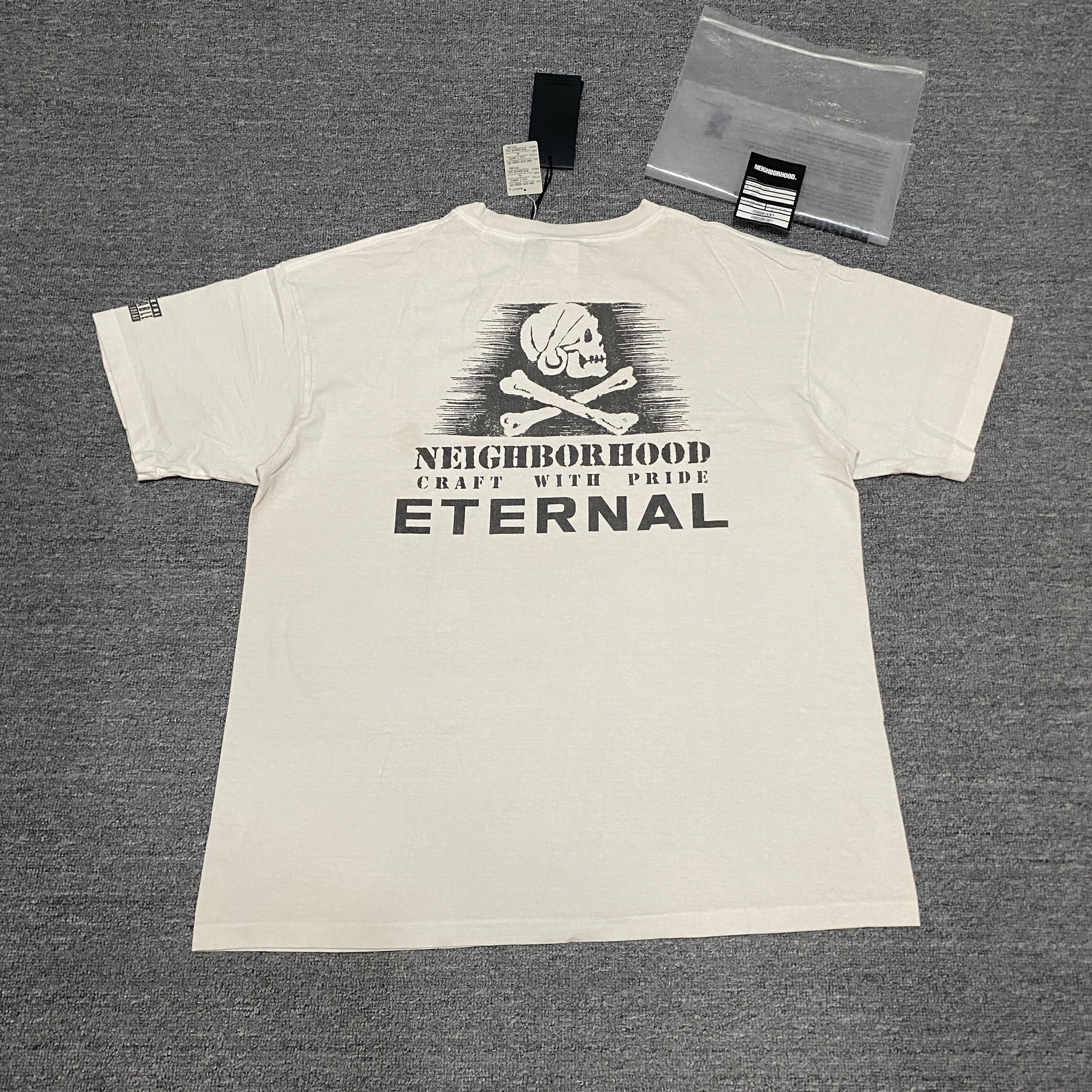 SAINT MICHAEL x NEIGHBORHOOD Skull Tee — detail